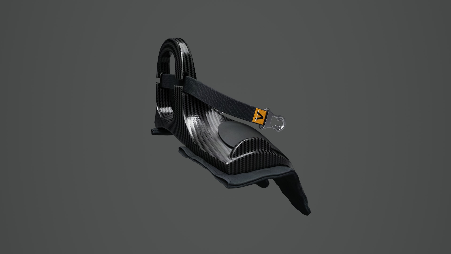 Frontal Head Restrain Device 01 Low-poly 3D model_7