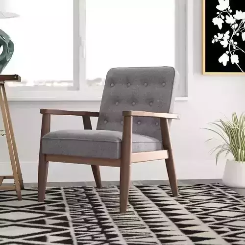 Berke Vegan Leather Accent Chair