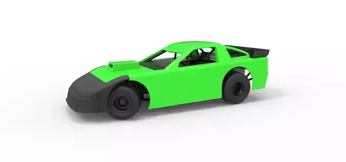 New Zealand Super Saloon race car while turning Scale 1 to 25