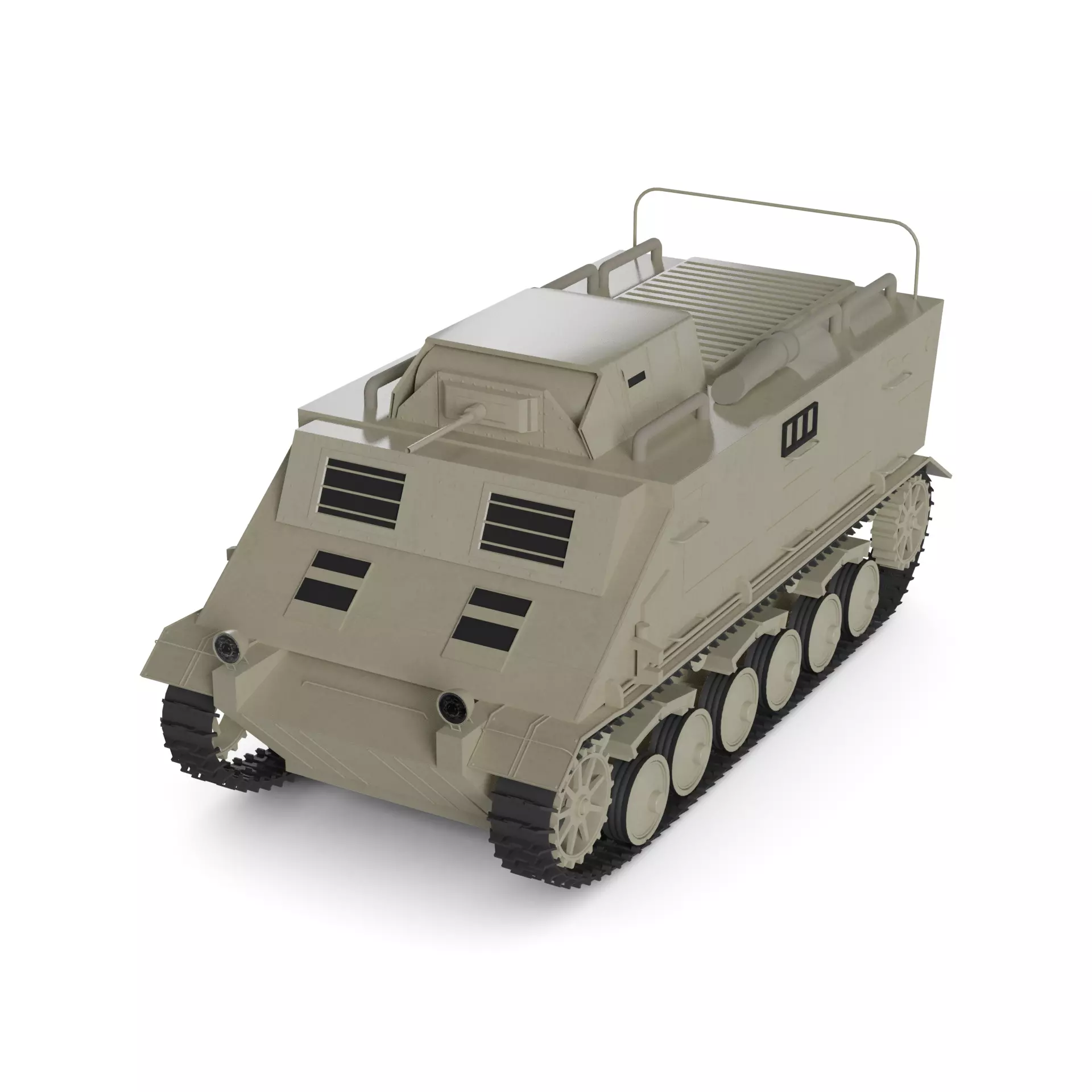 Military APC Free low-poly 3D model
