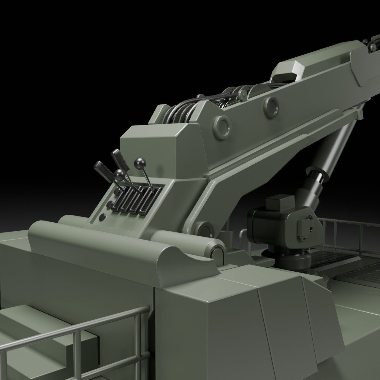 Military ARV Low-poly 3D model_11