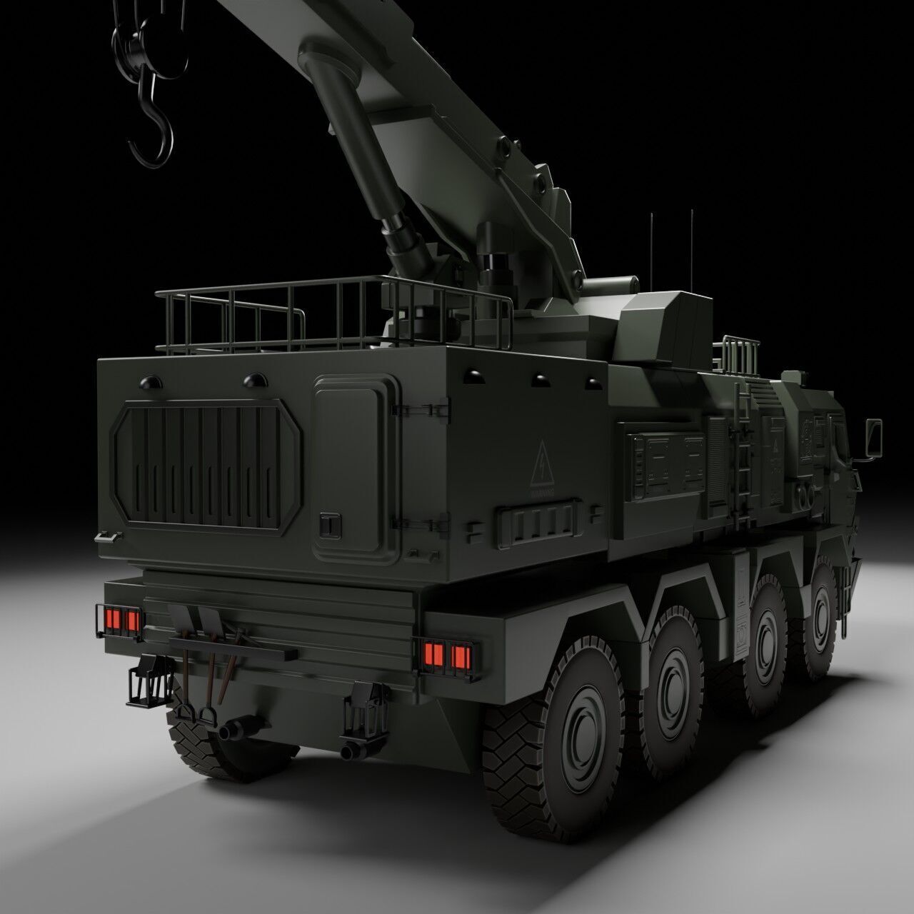 Military ARV Low-poly 3D model_7