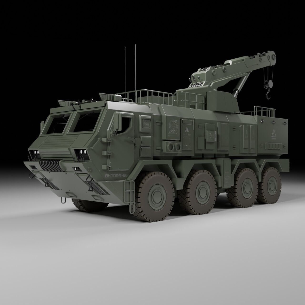 Military ARV Low-poly 3D model_3
