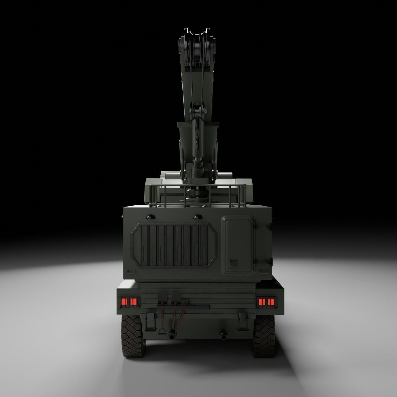 Military ARV Low-poly 3D model_6
