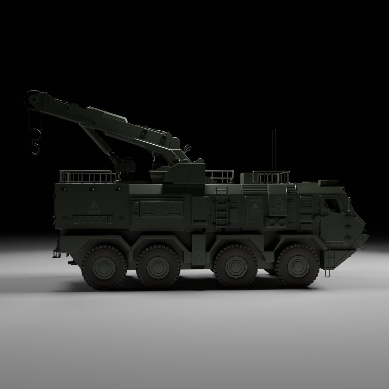 Military ARV Low-poly 3D model_8