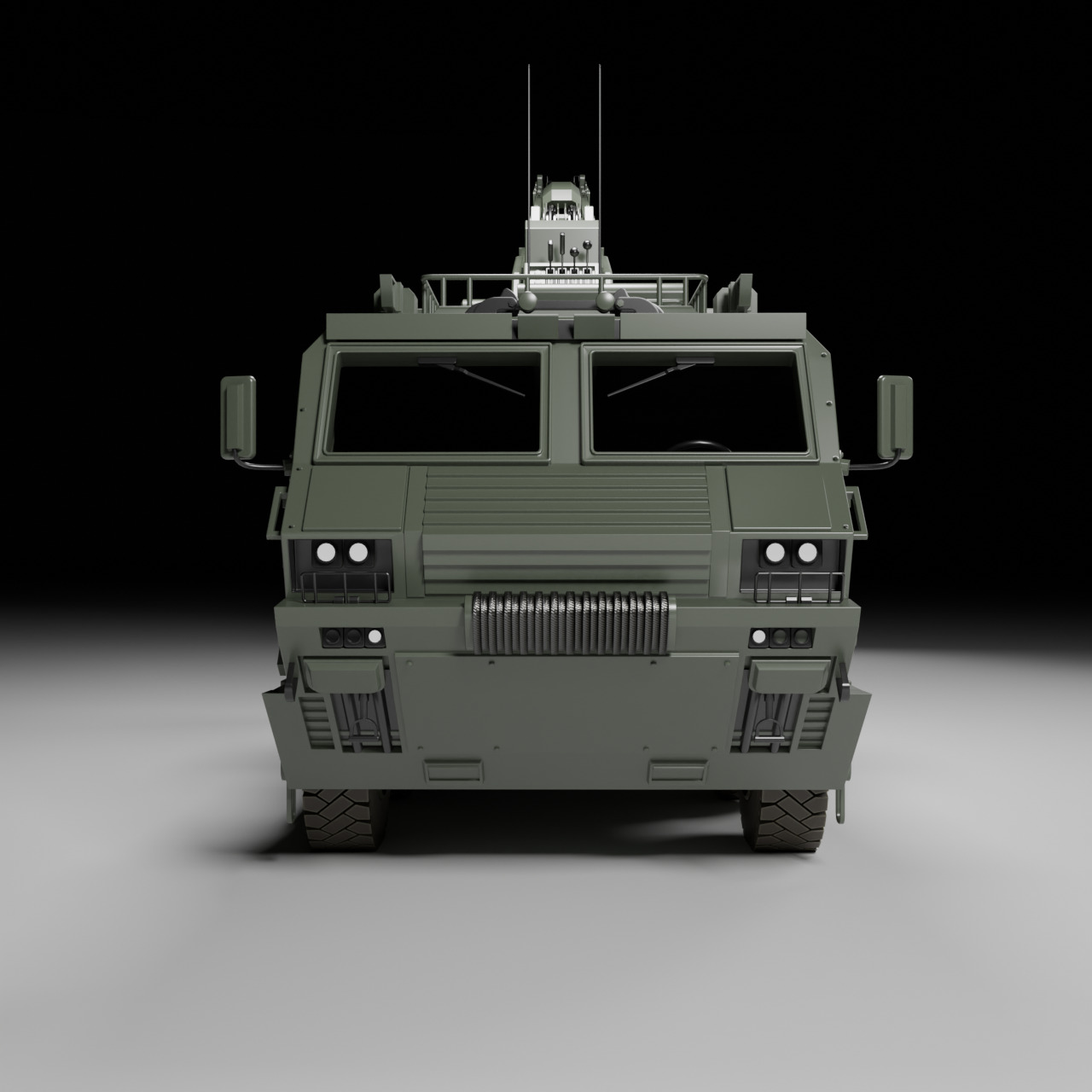 Military ARV Low-poly 3D model_2
