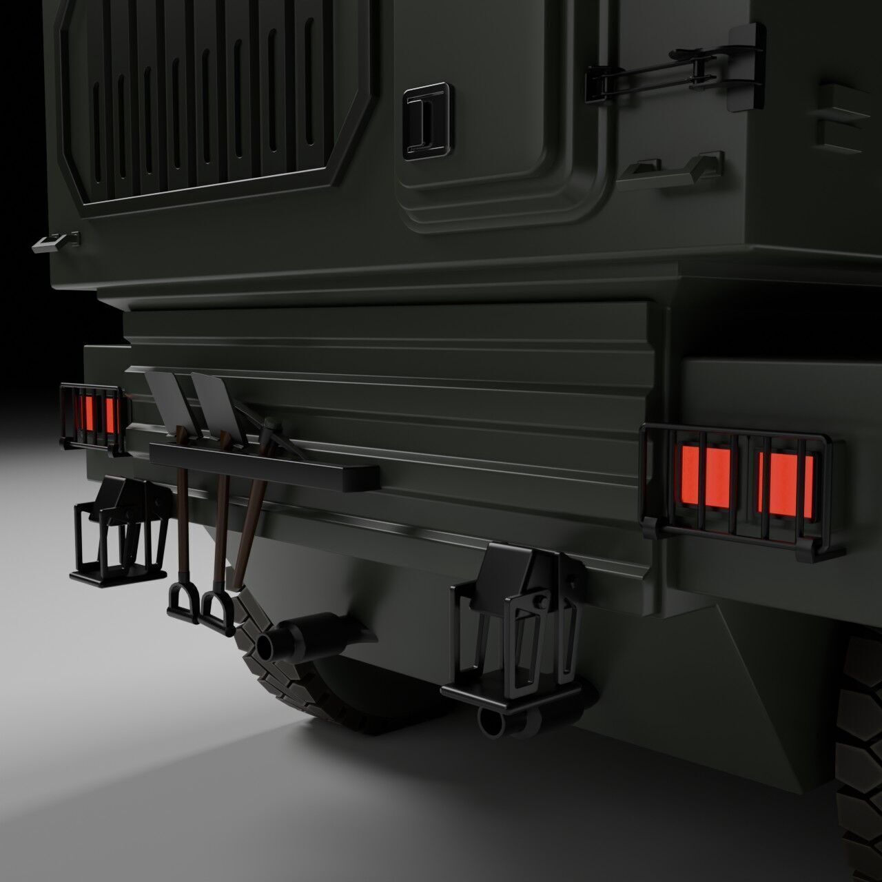 Military ARV Low-poly 3D model_12
