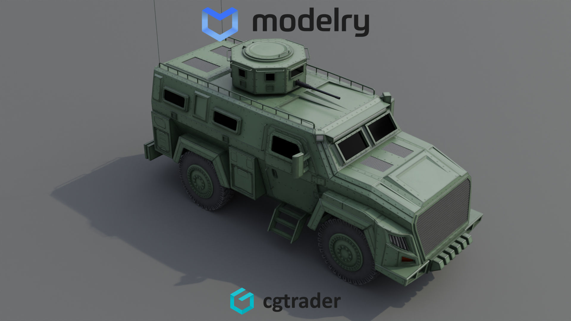 Military MRAP 3D model_1