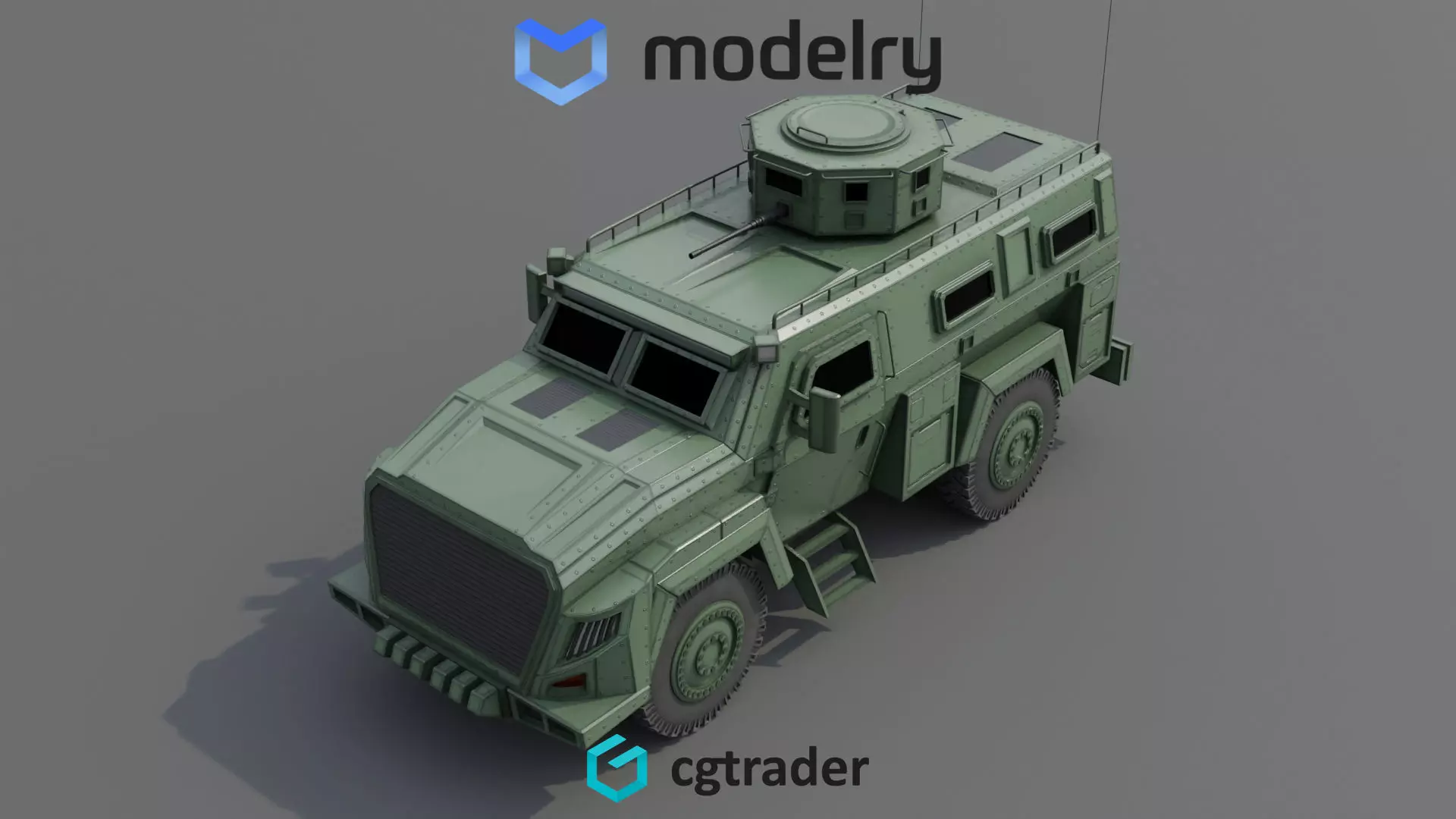 Military MRAP 3D model_0