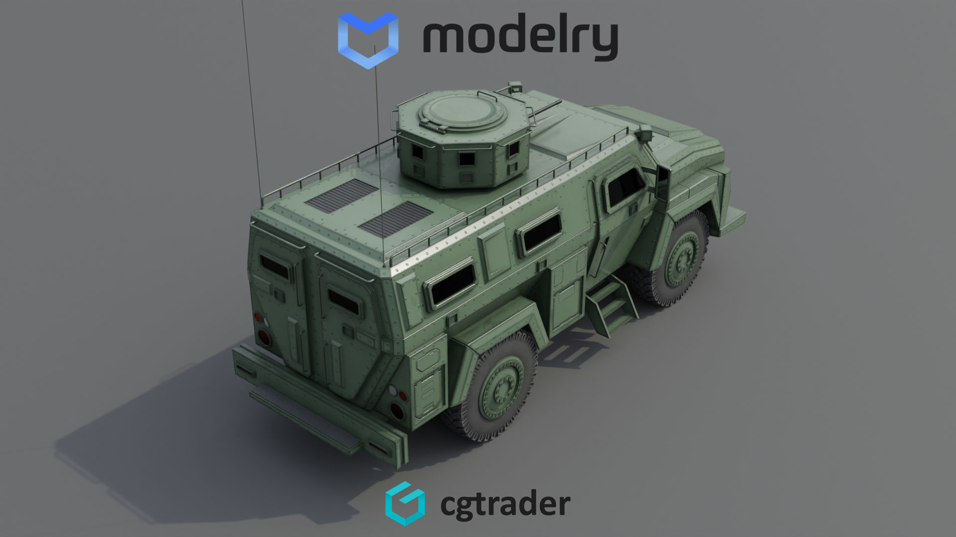 Military MRAP 3D model_2