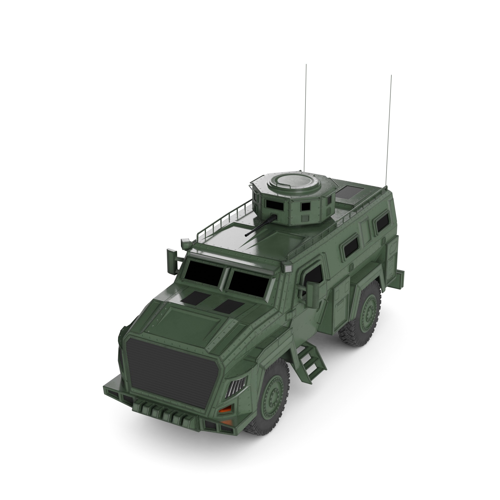 Military MRAP 3D model_4