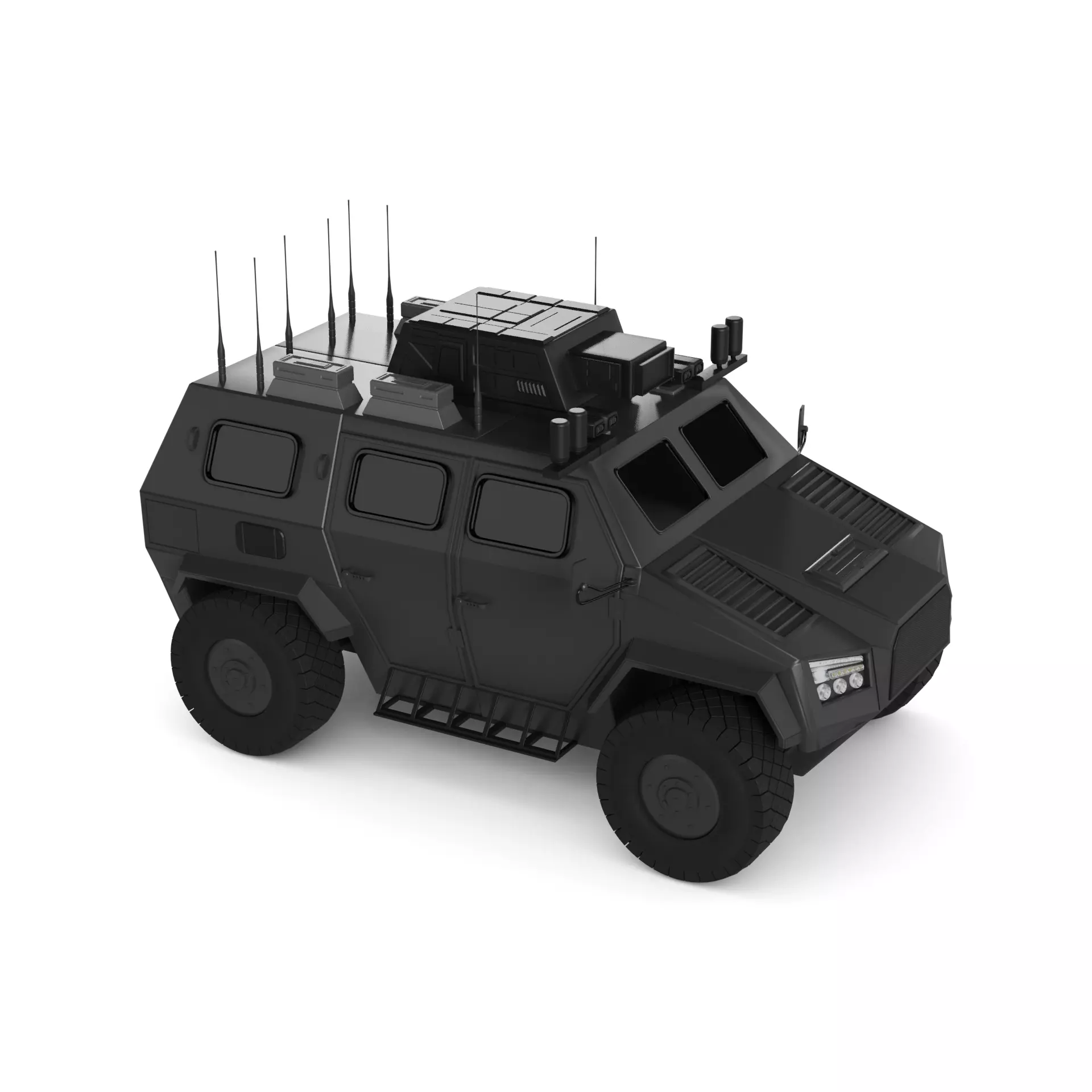 Military MRAP 3D model_0