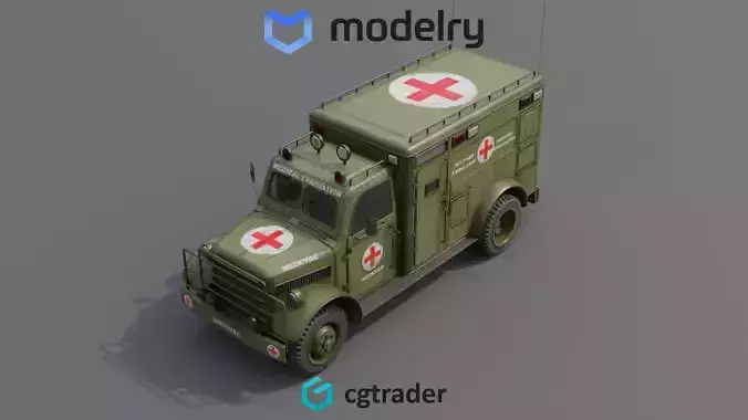 Medical Vehicle 3D model