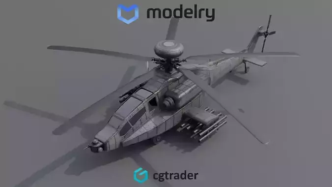 Attack Helicopter 3D model