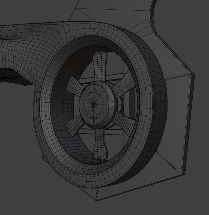 Attack Helicopter Low-poly 3D model_12