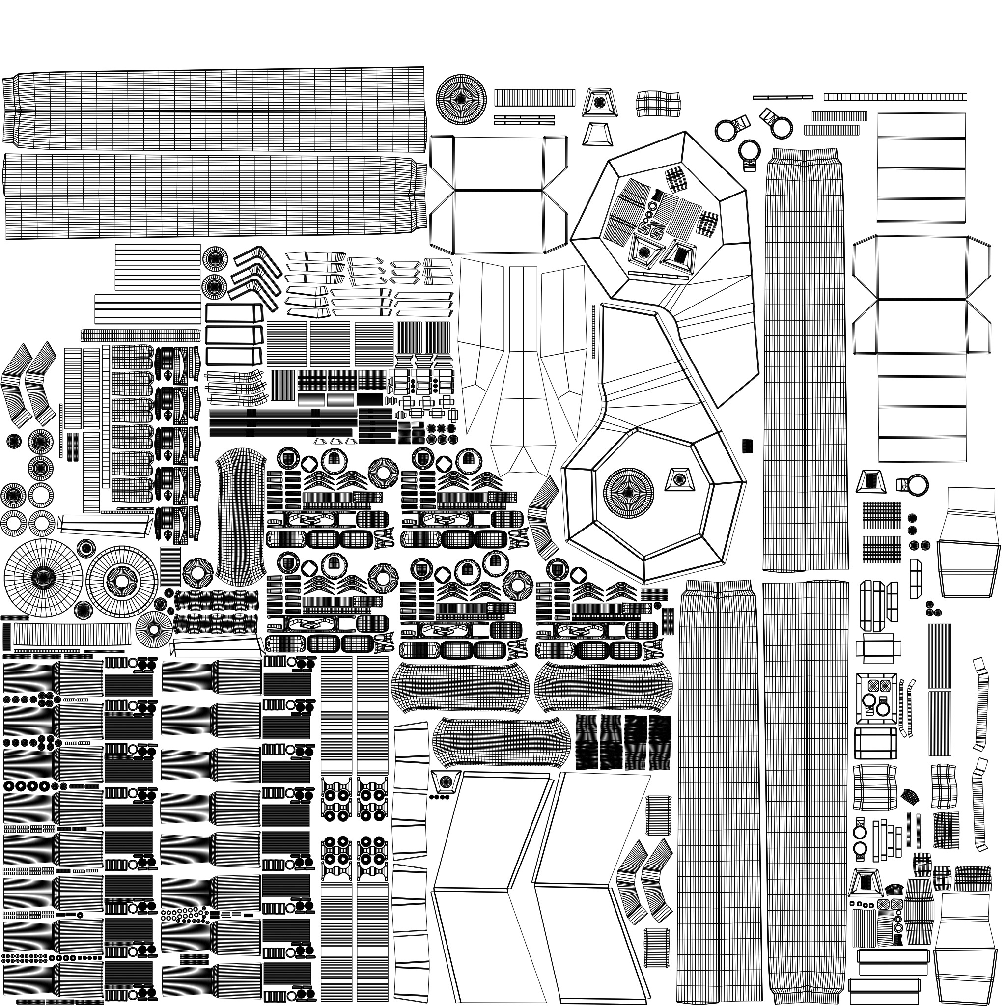 Attack Helicopter Low-poly 3D model_14