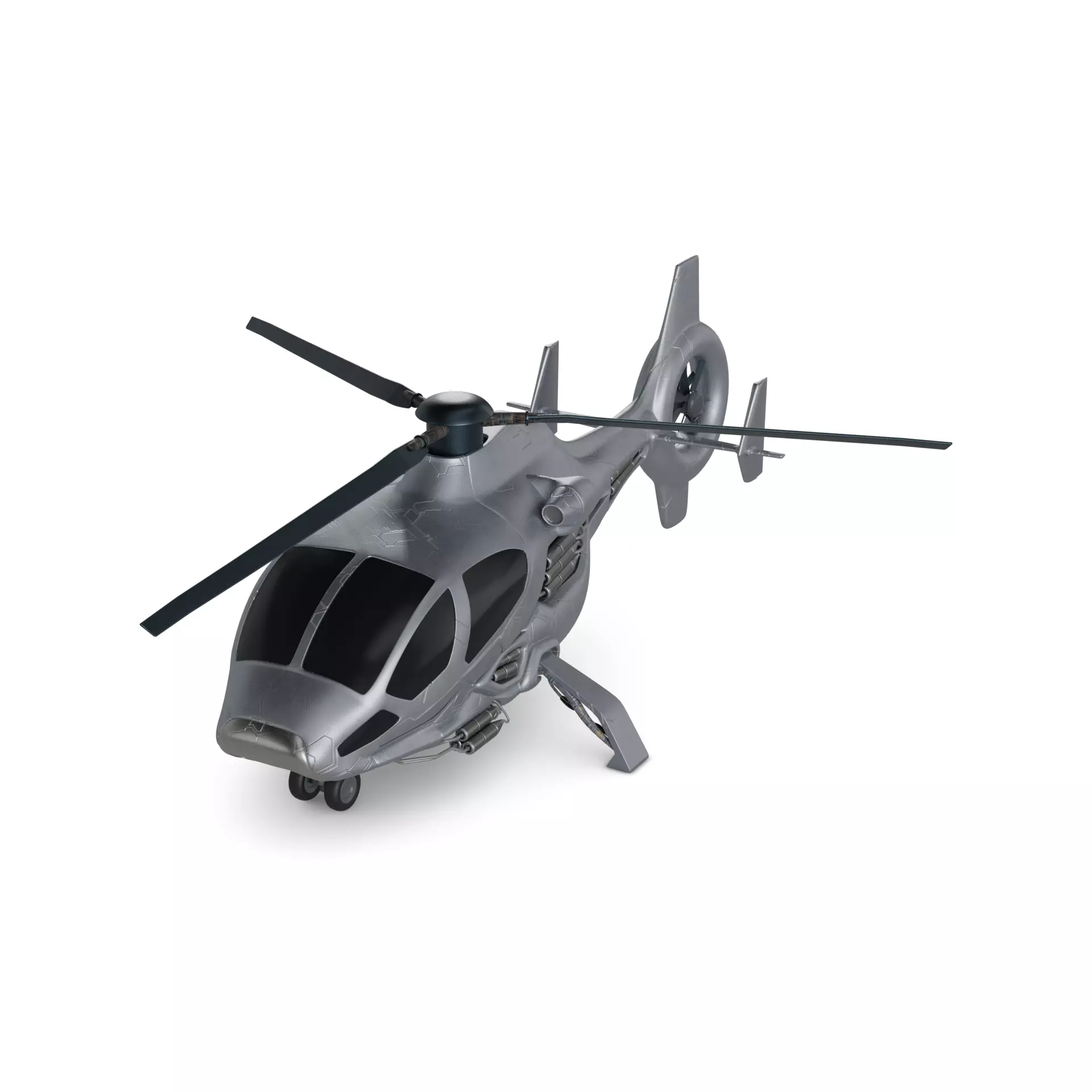 Utility Helicopter 3D model_0