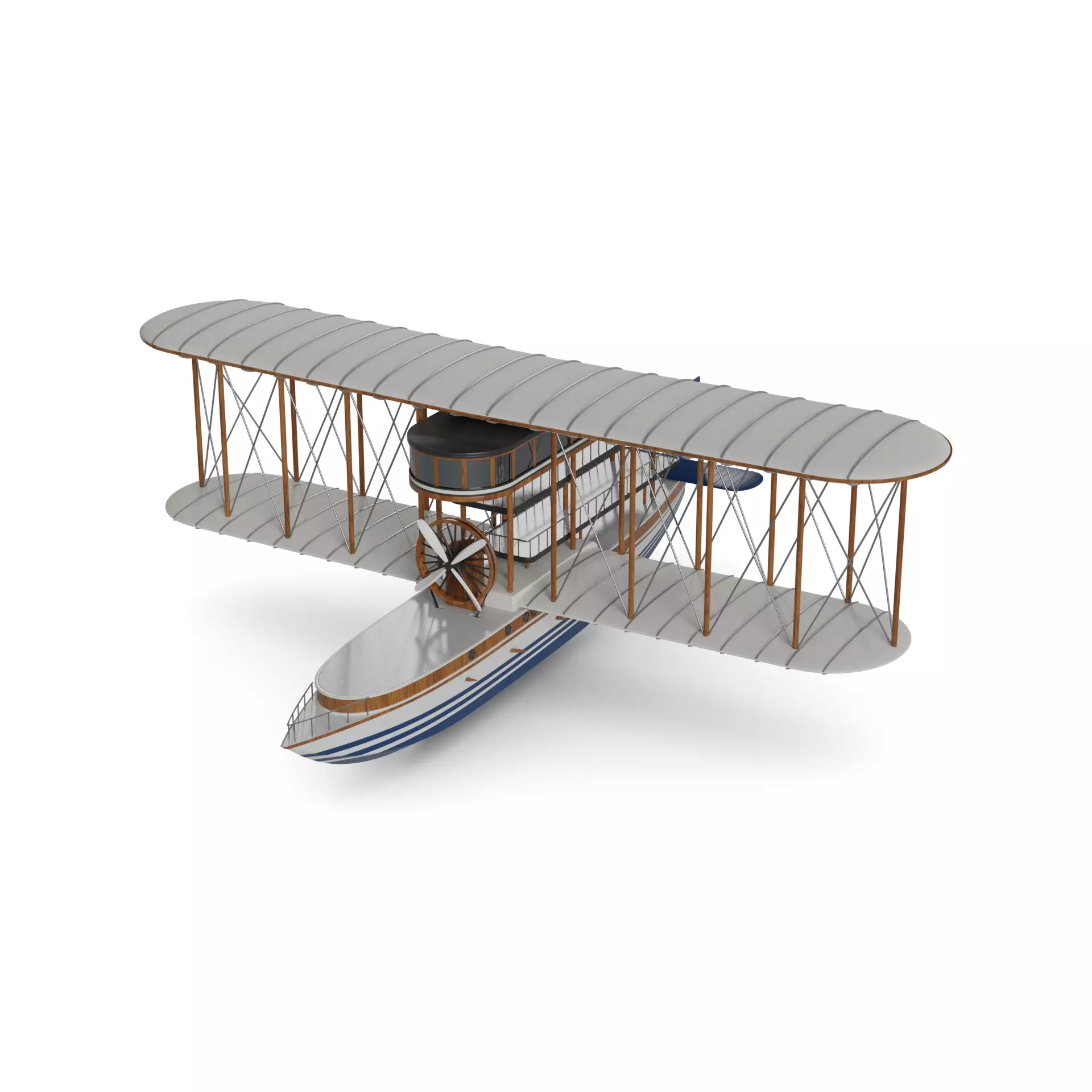 Flying boat 3D model_0