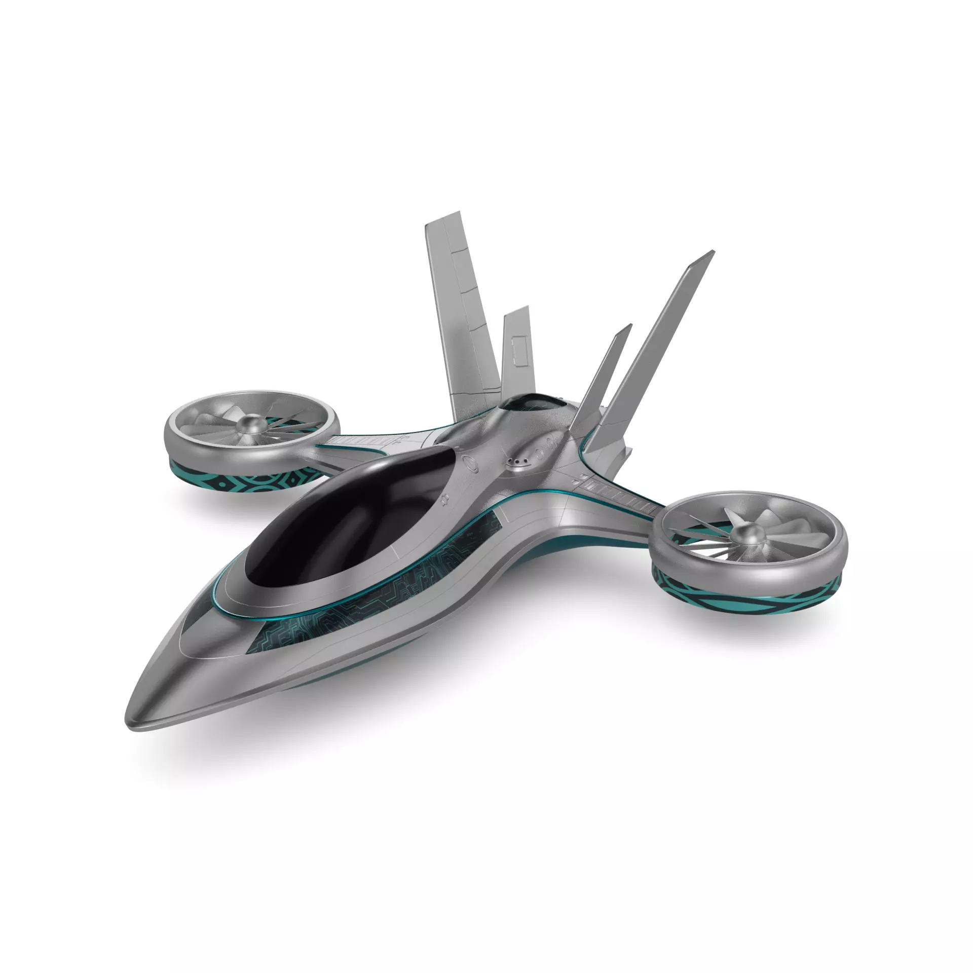 Flying boat 3D model_0