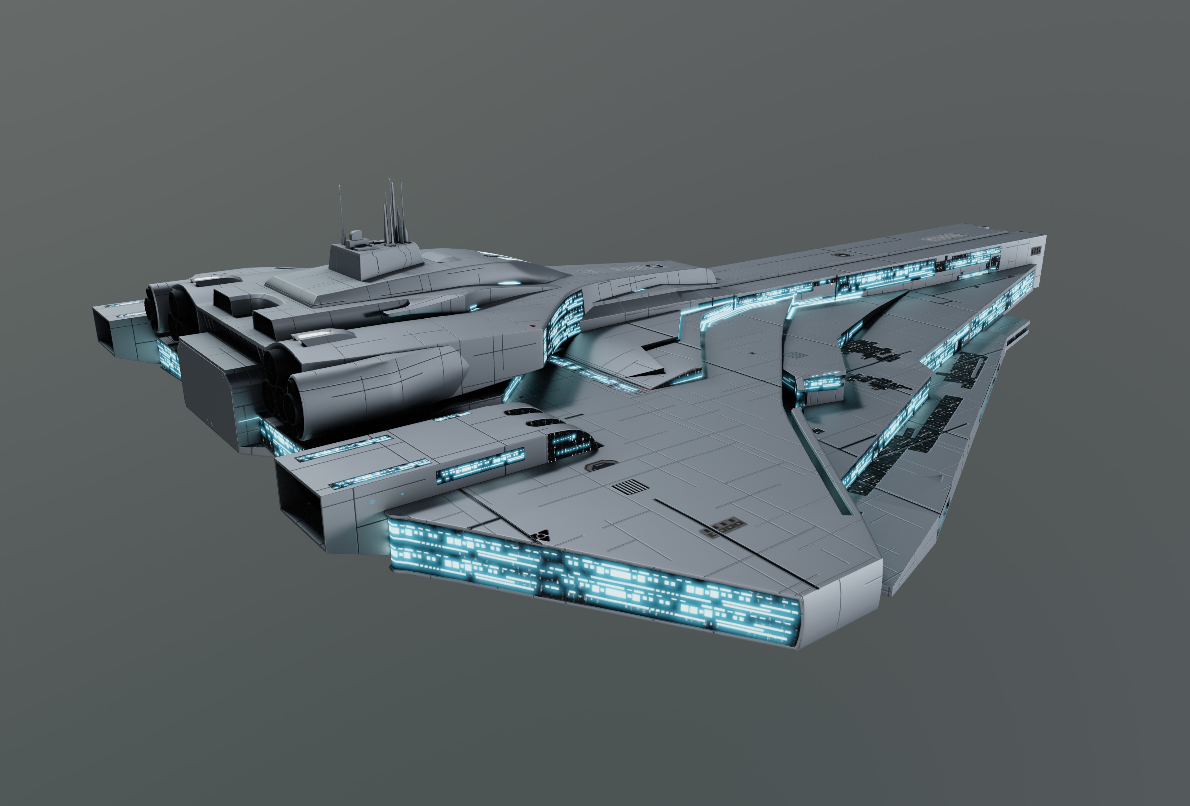 Frigate 3D model_7