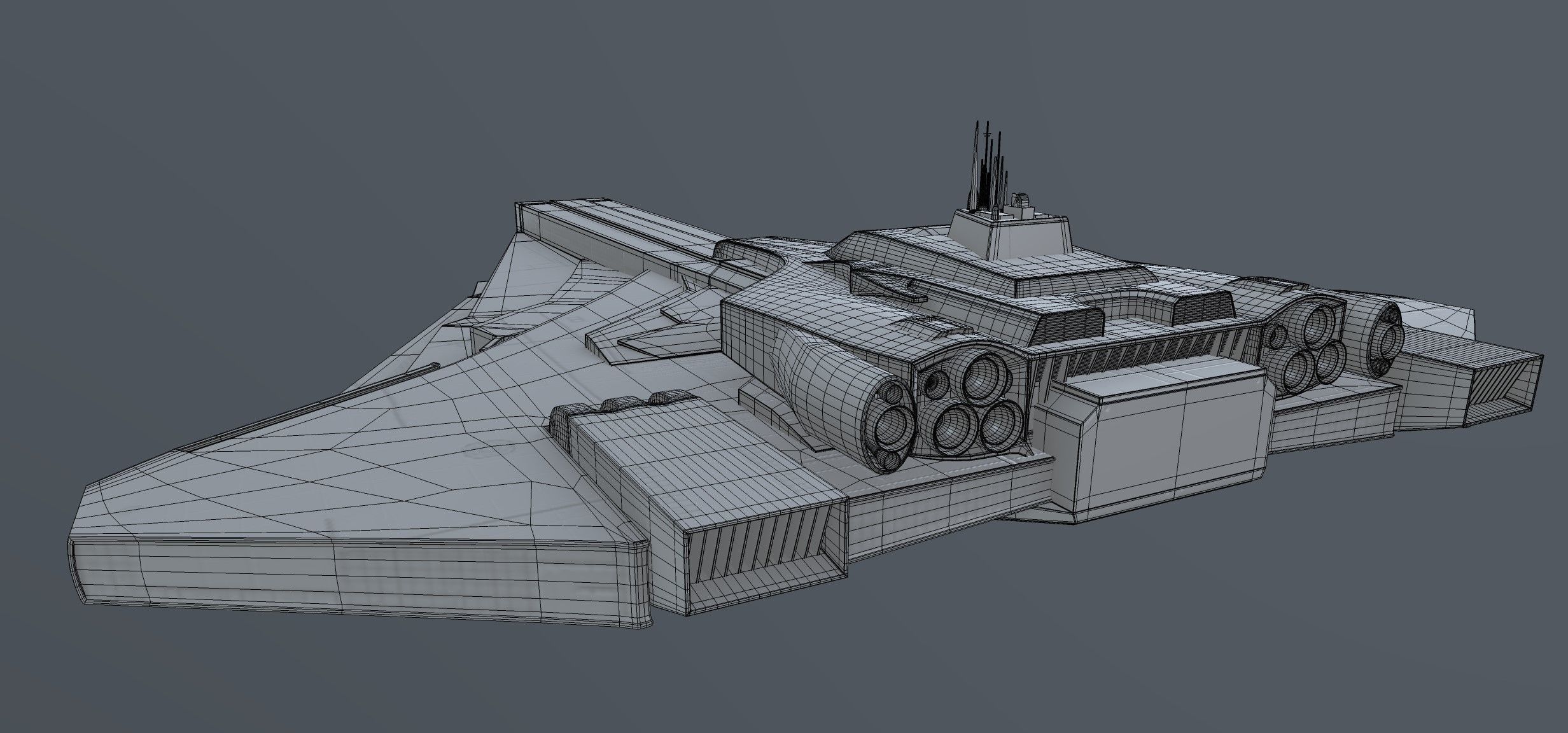 Frigate 3D model_4