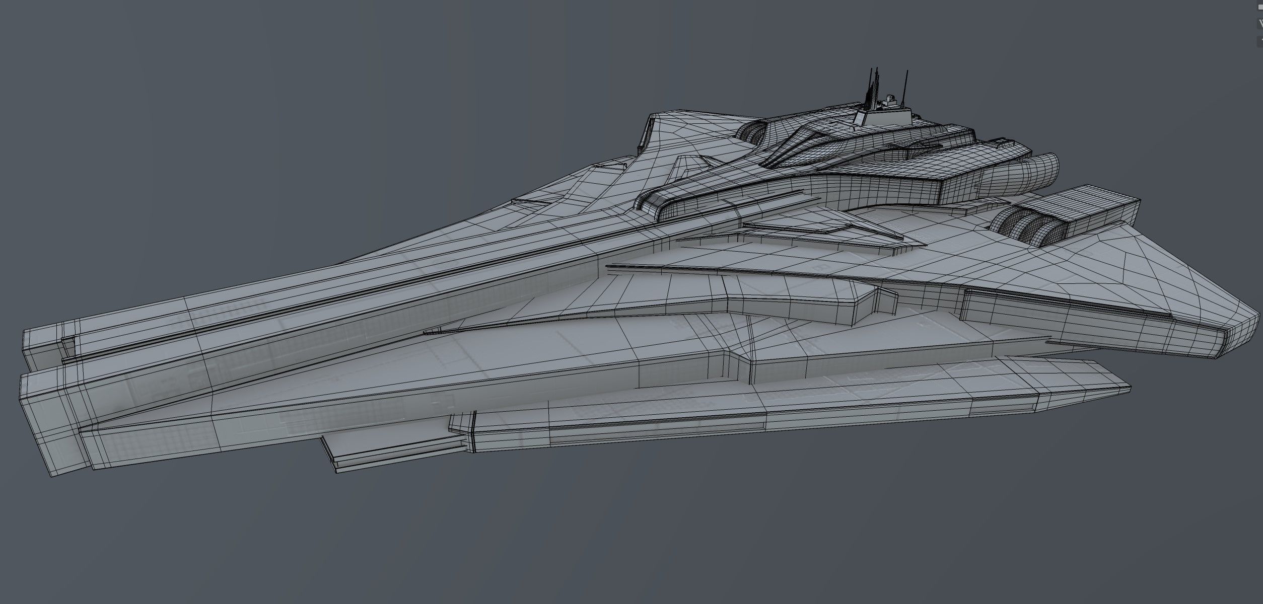 Frigate 3D model_2