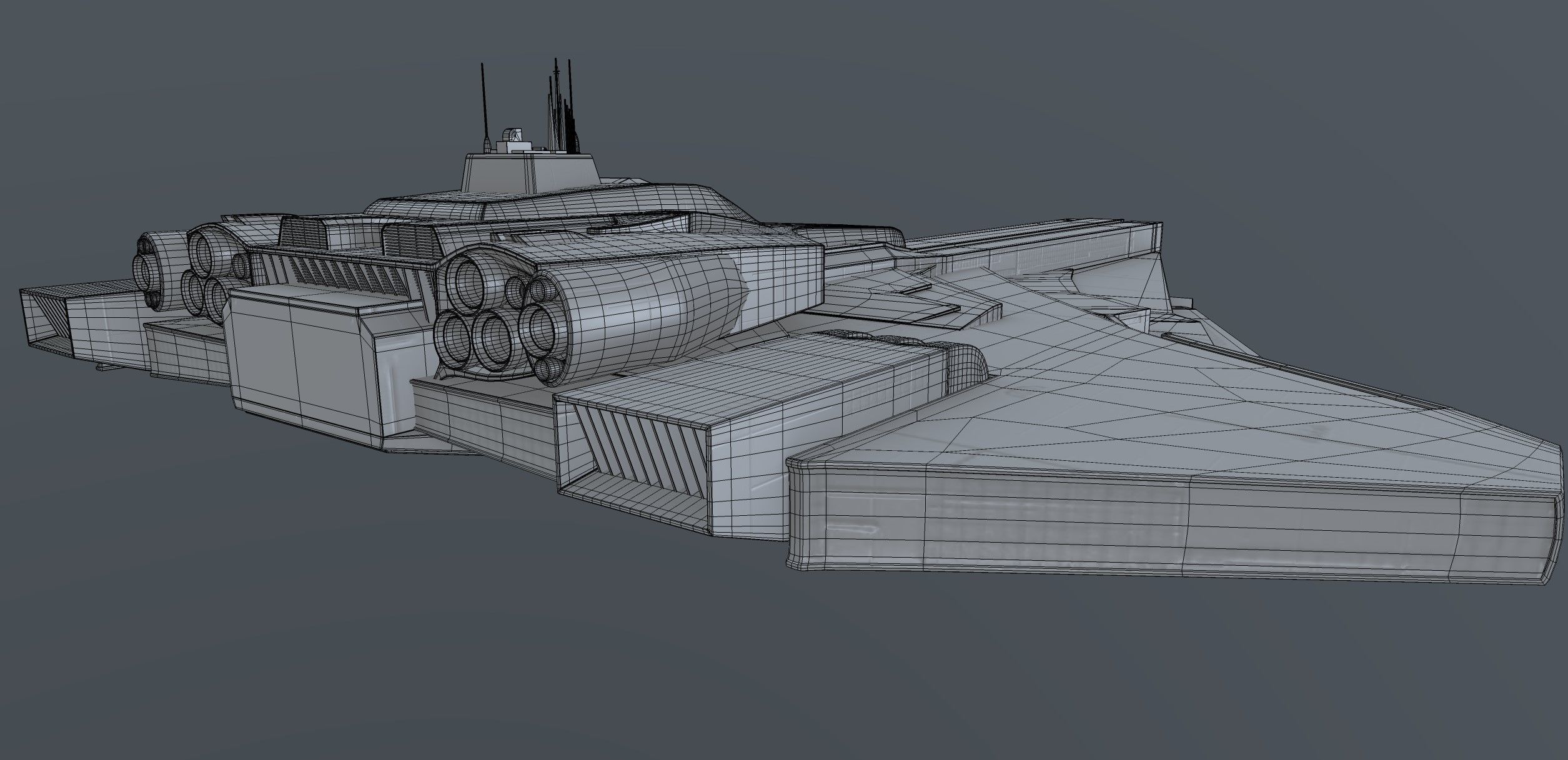 Frigate 3D model_8