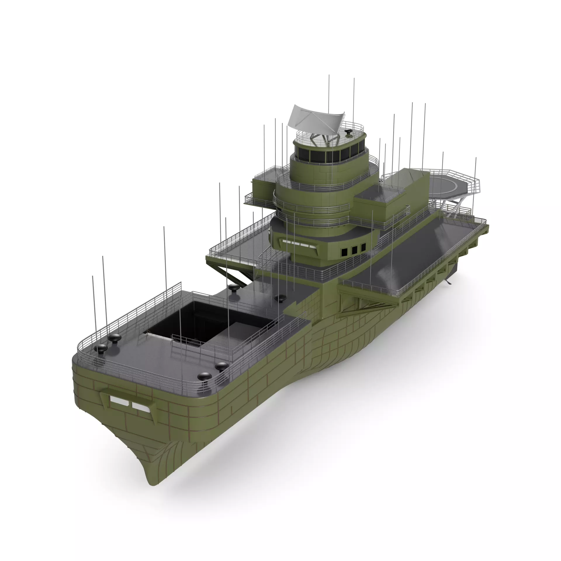 Landing Ship 3D model_0