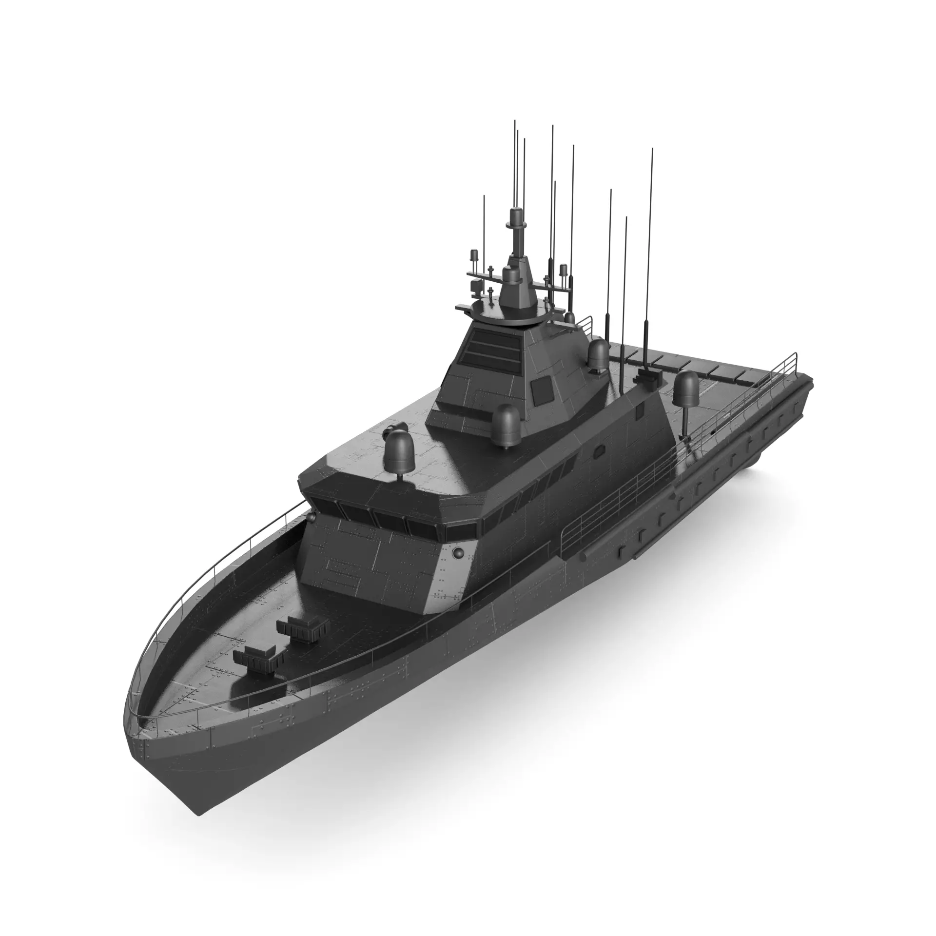 Patrol Boat 3D model_0