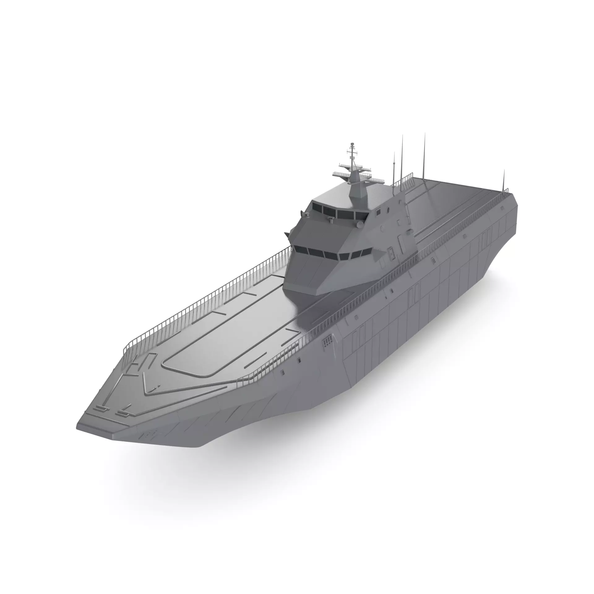 Landing Ship 3D model_0