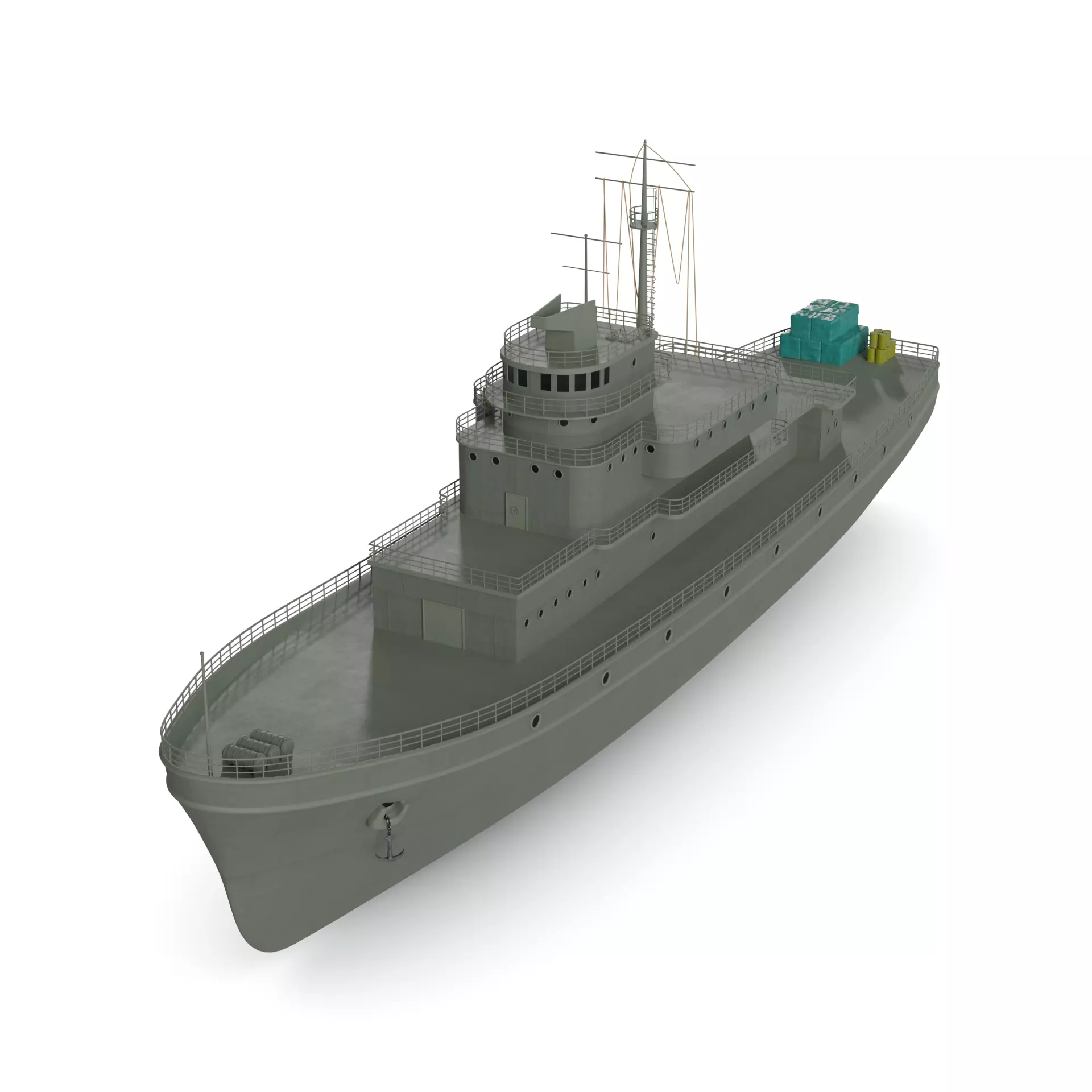 Replenishment Ship 3D model_0