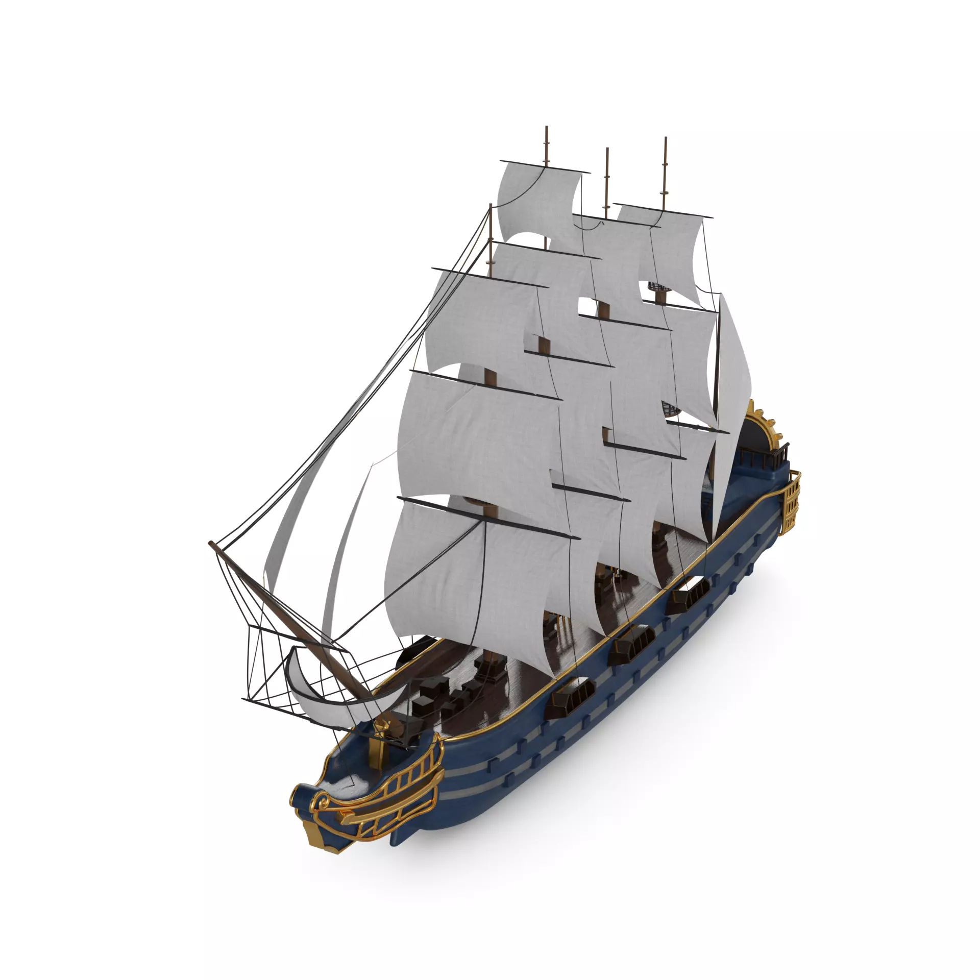 Frigate Free 3D model