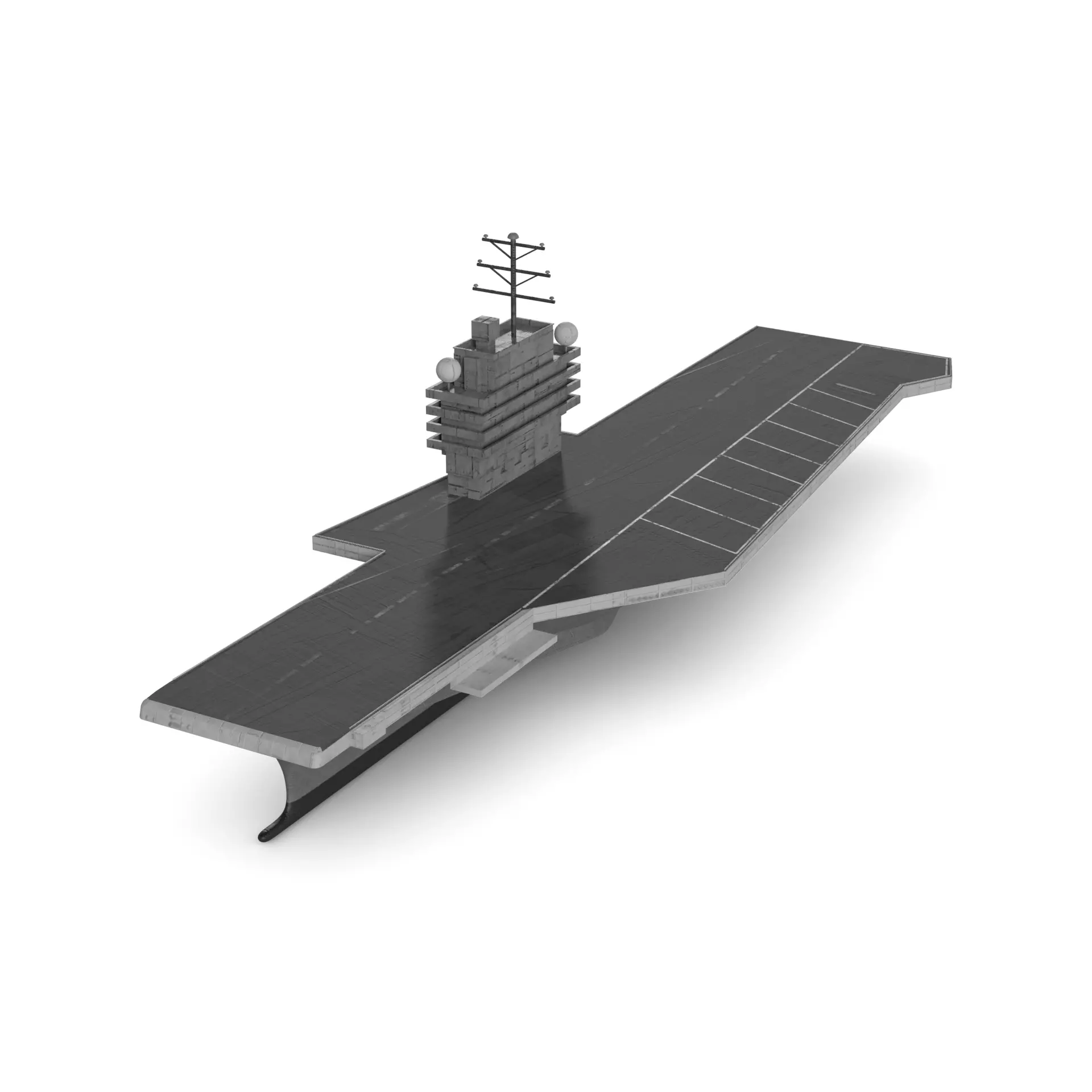 Aircraft Carrier 3D model_0
