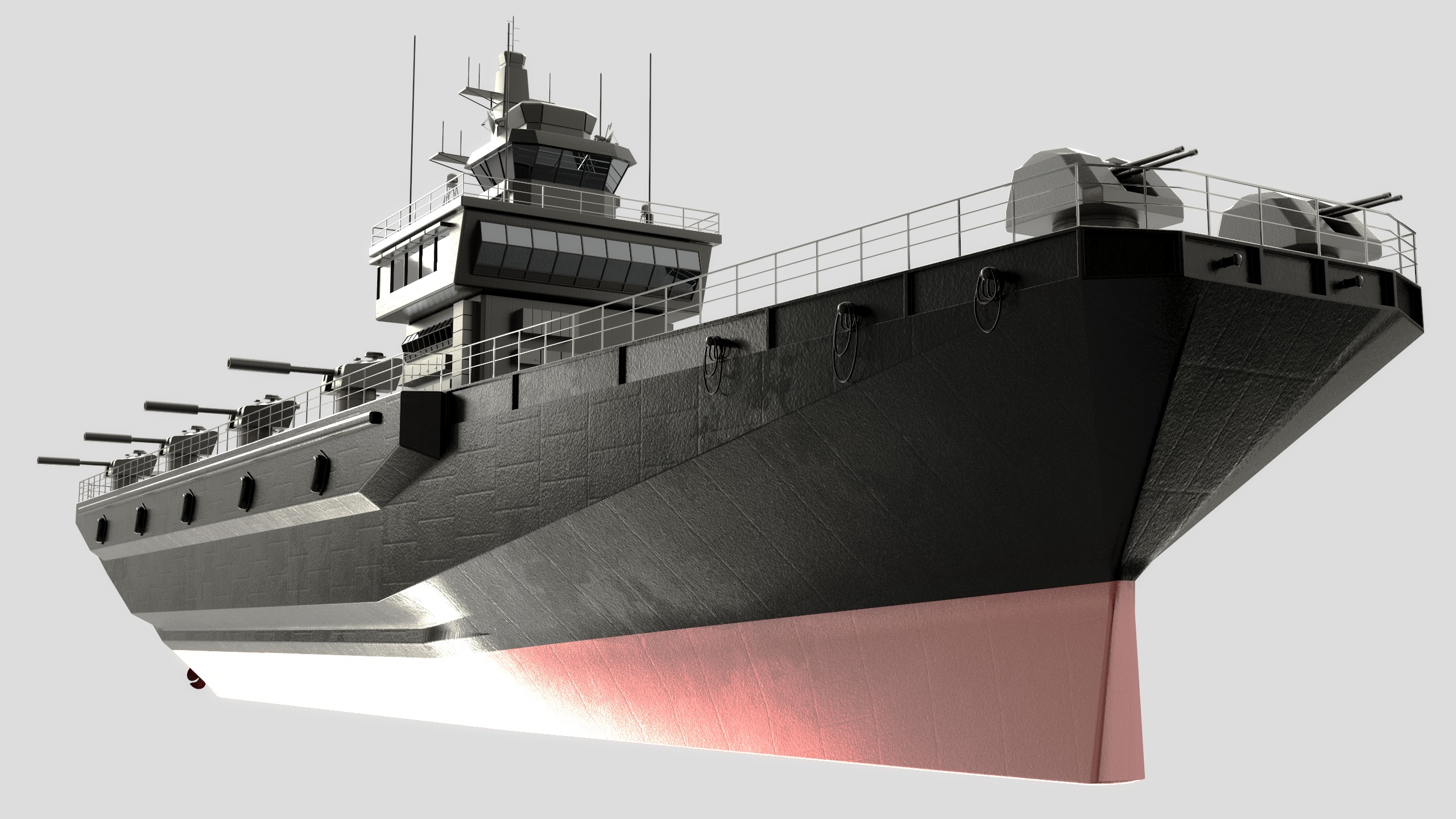 Landing Ship 3D model_3