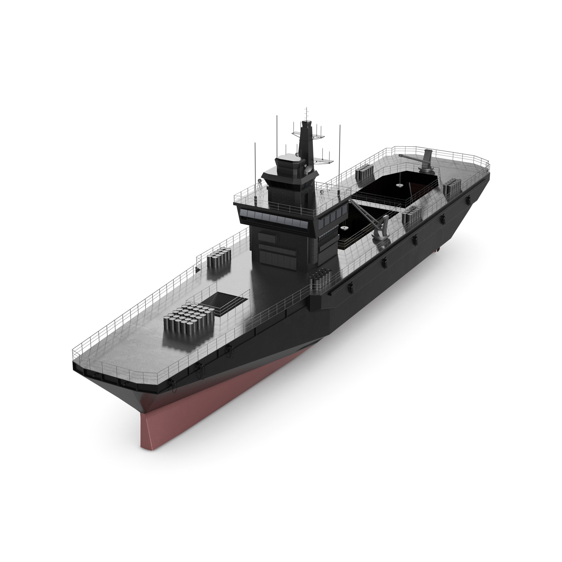 Landing Ship 3D model_4