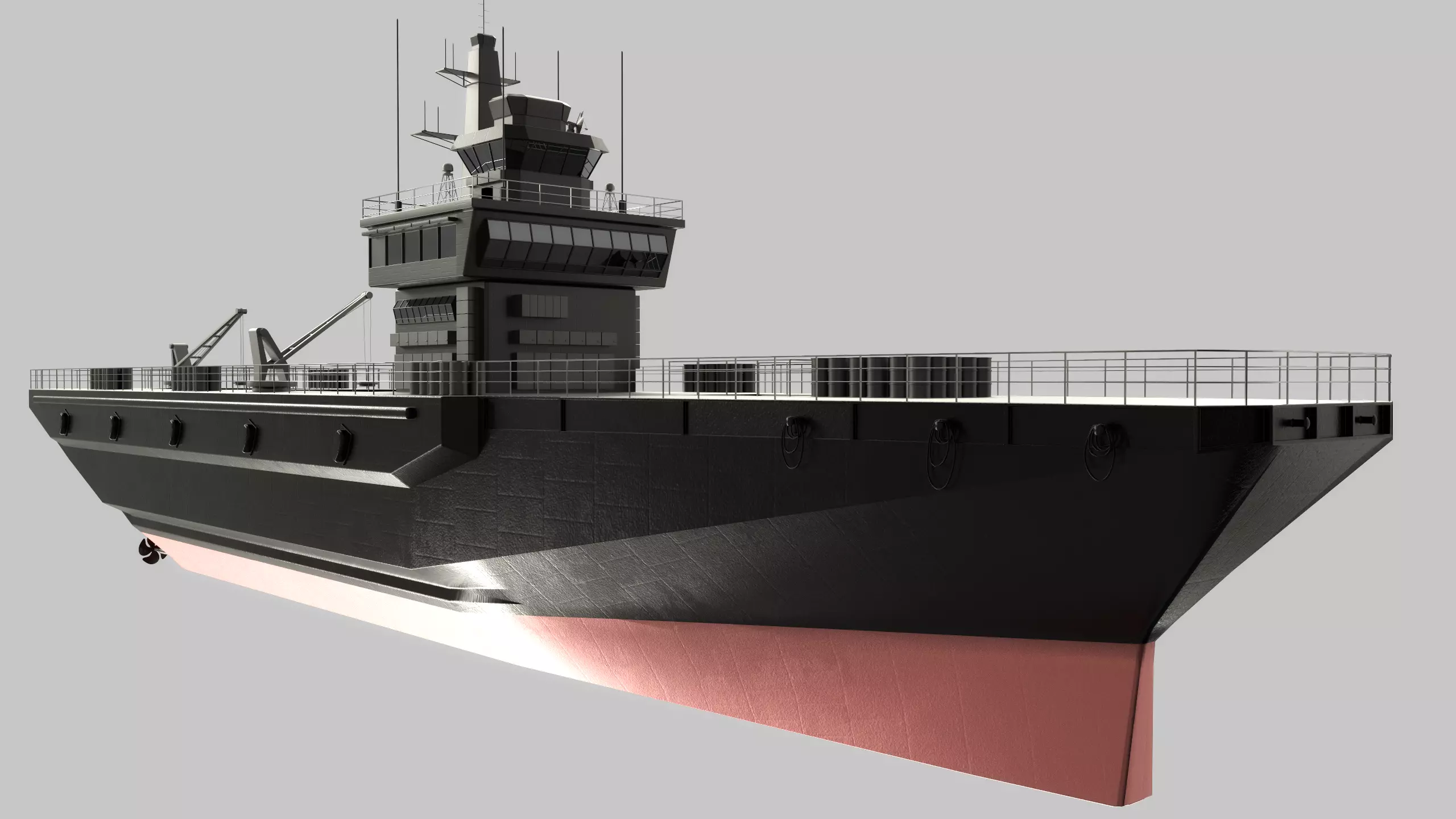 Landing Ship 3D model_0