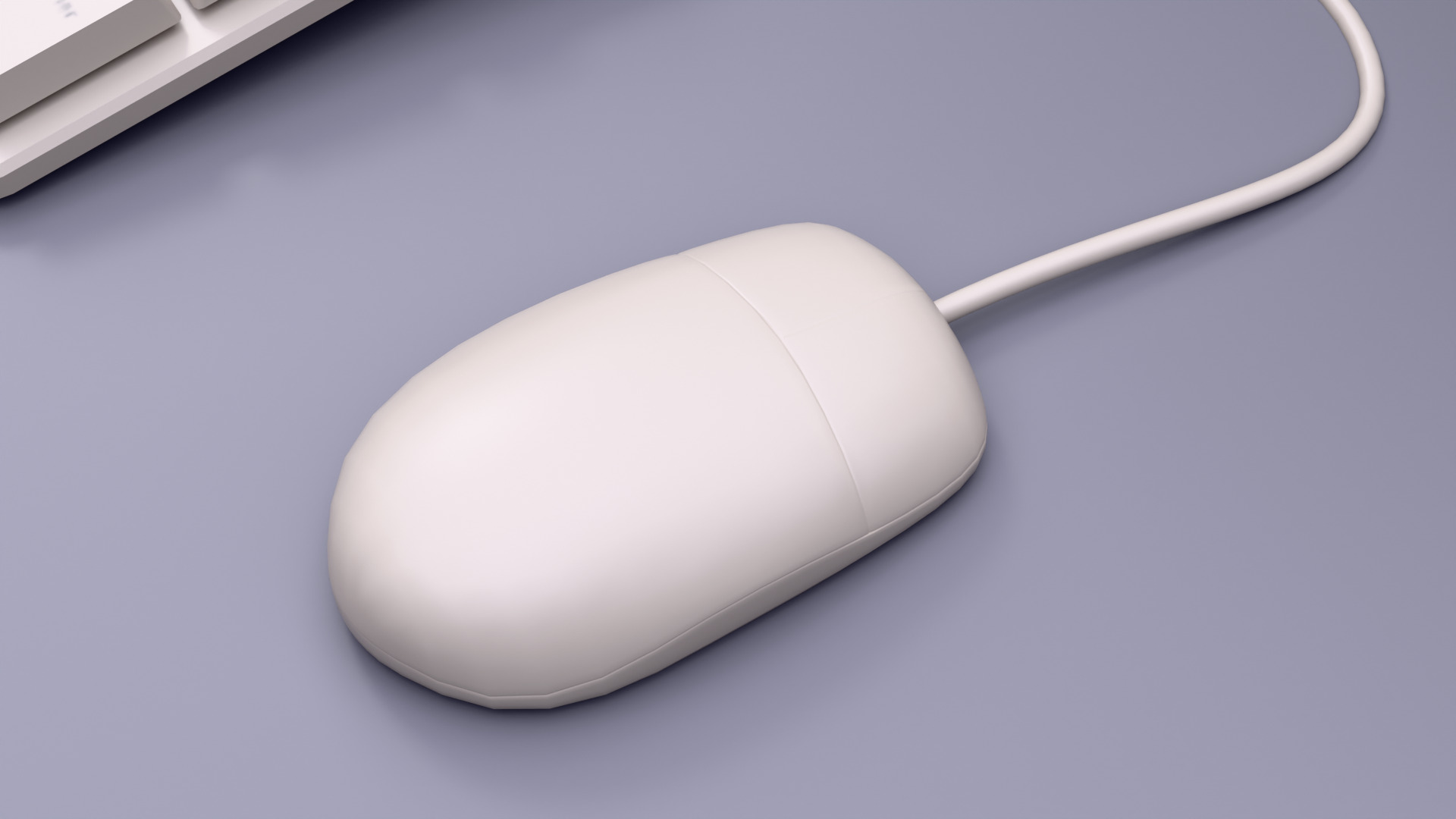 90s Desktop Low-poly 3D model_6