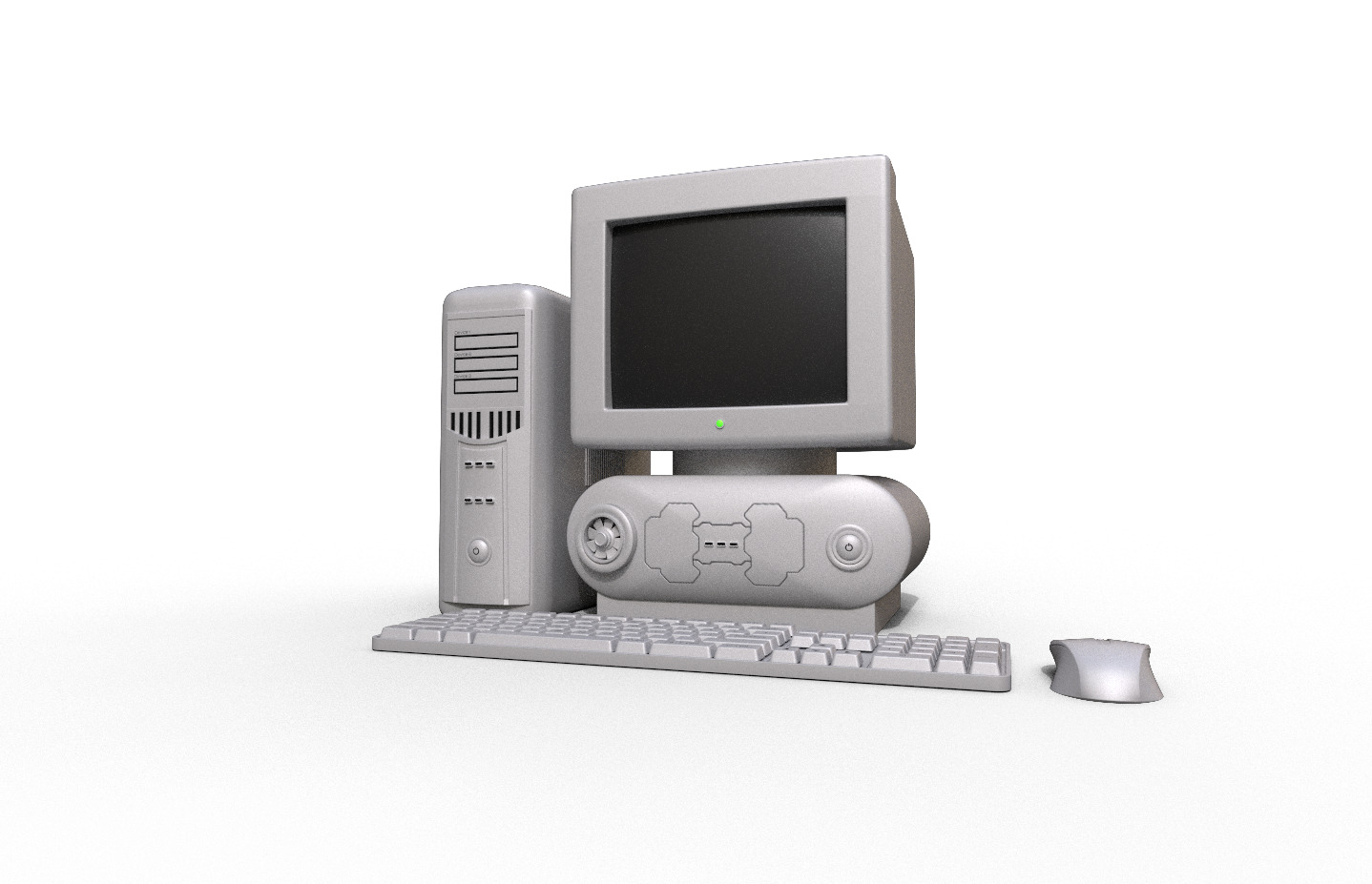 Computer 2000s 3D model_1