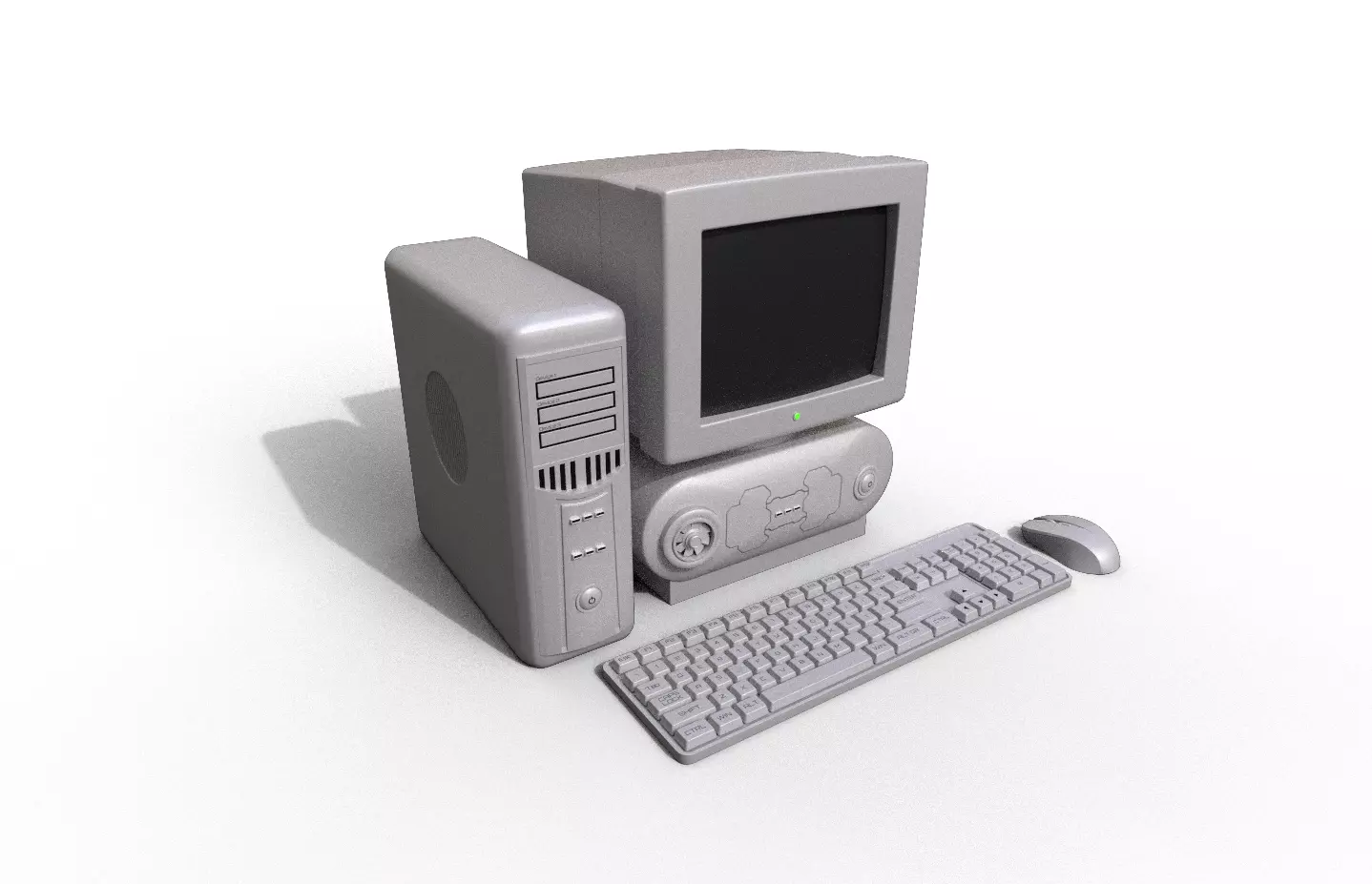 Computer 2000s 3D model_0