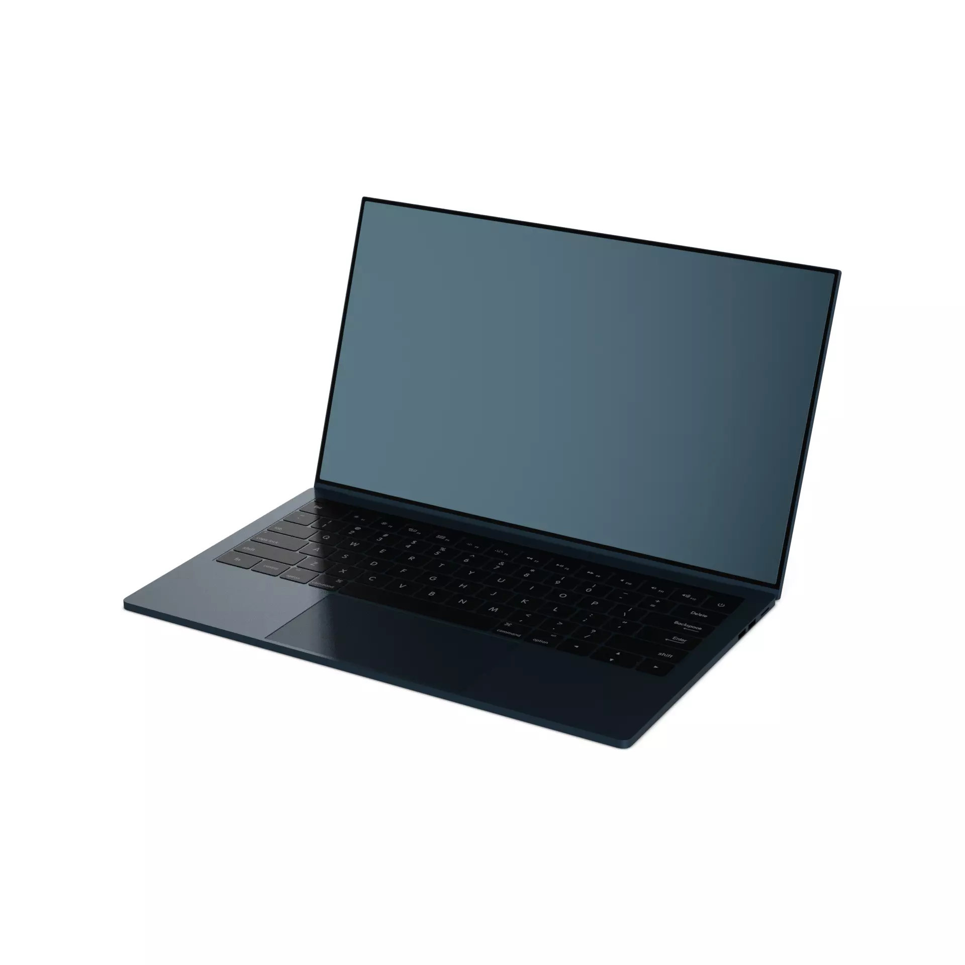Laptop Business Low-poly 3D model_0