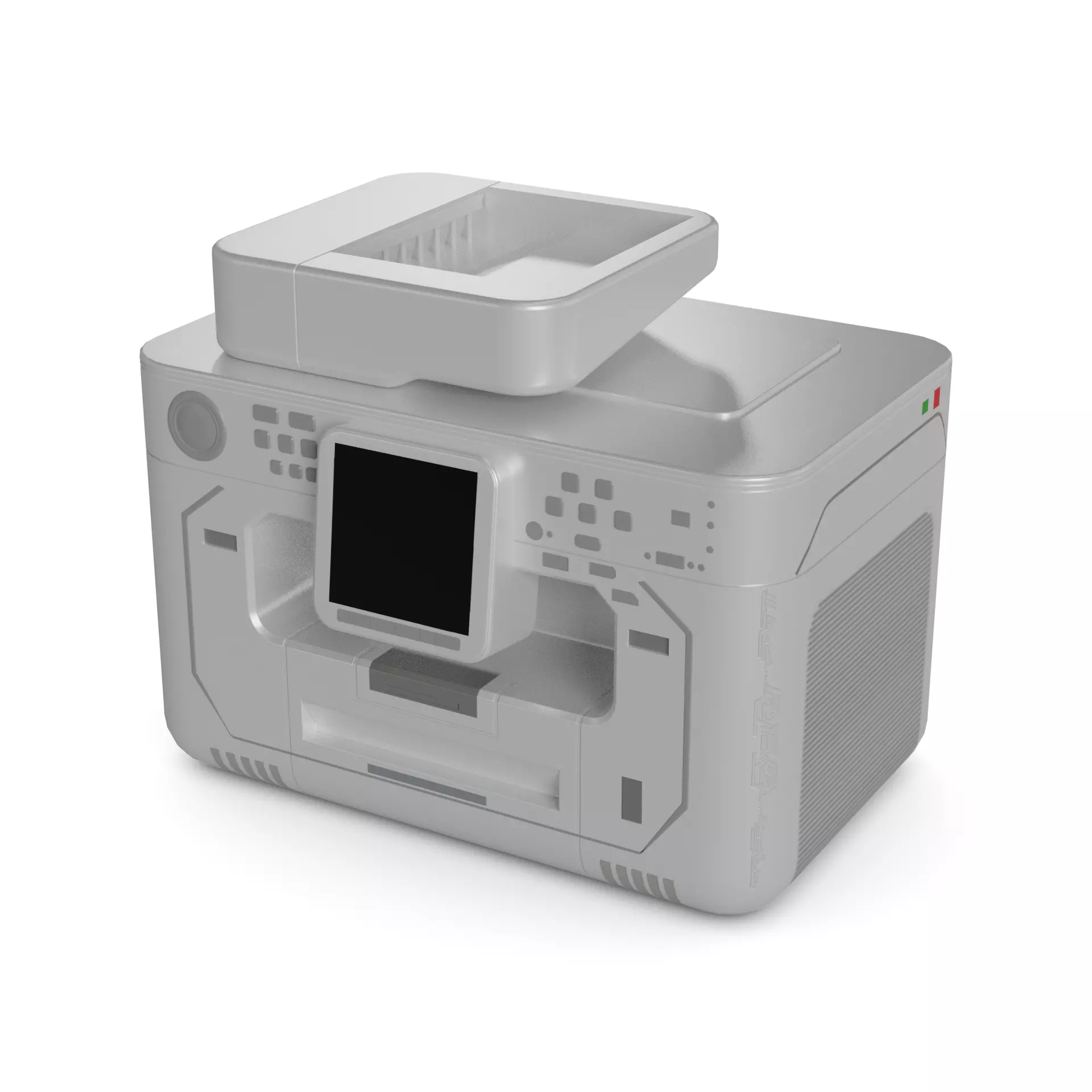 Printing Devices 2000s Low-poly 3D model_0