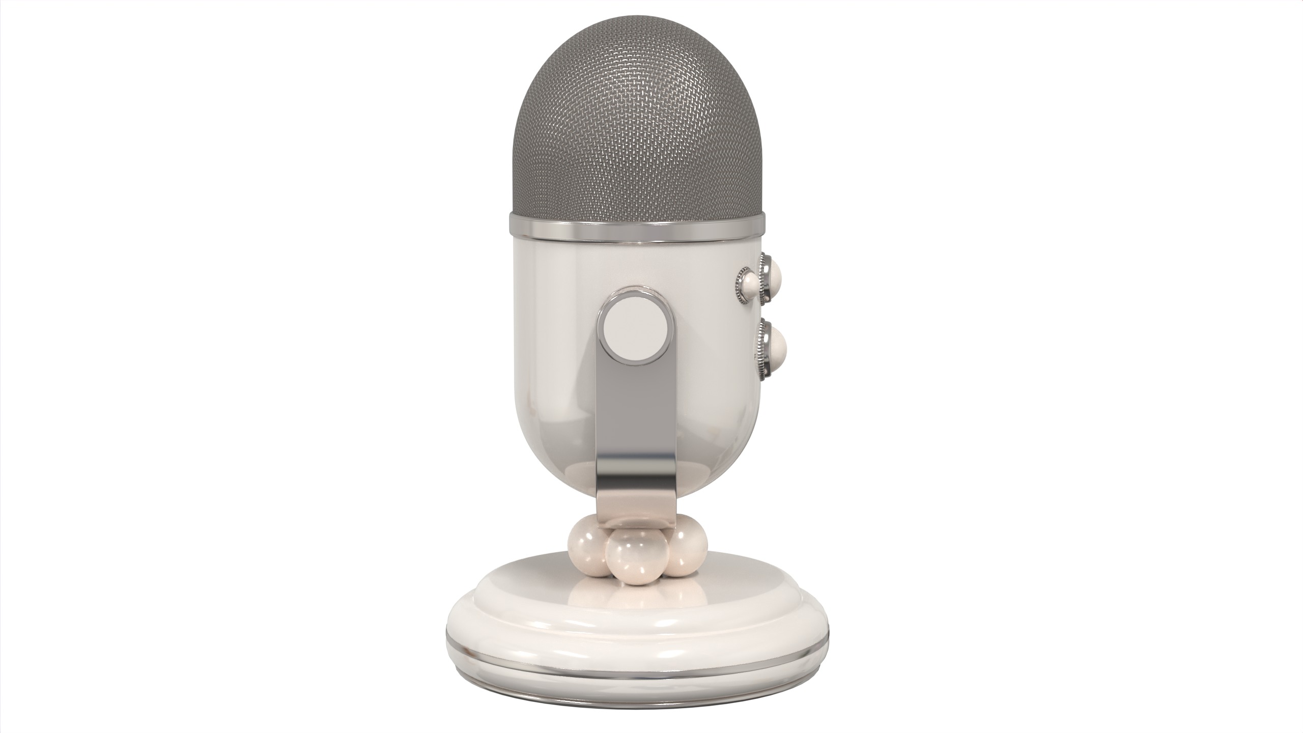 Conferencing Microphone 3D model_4