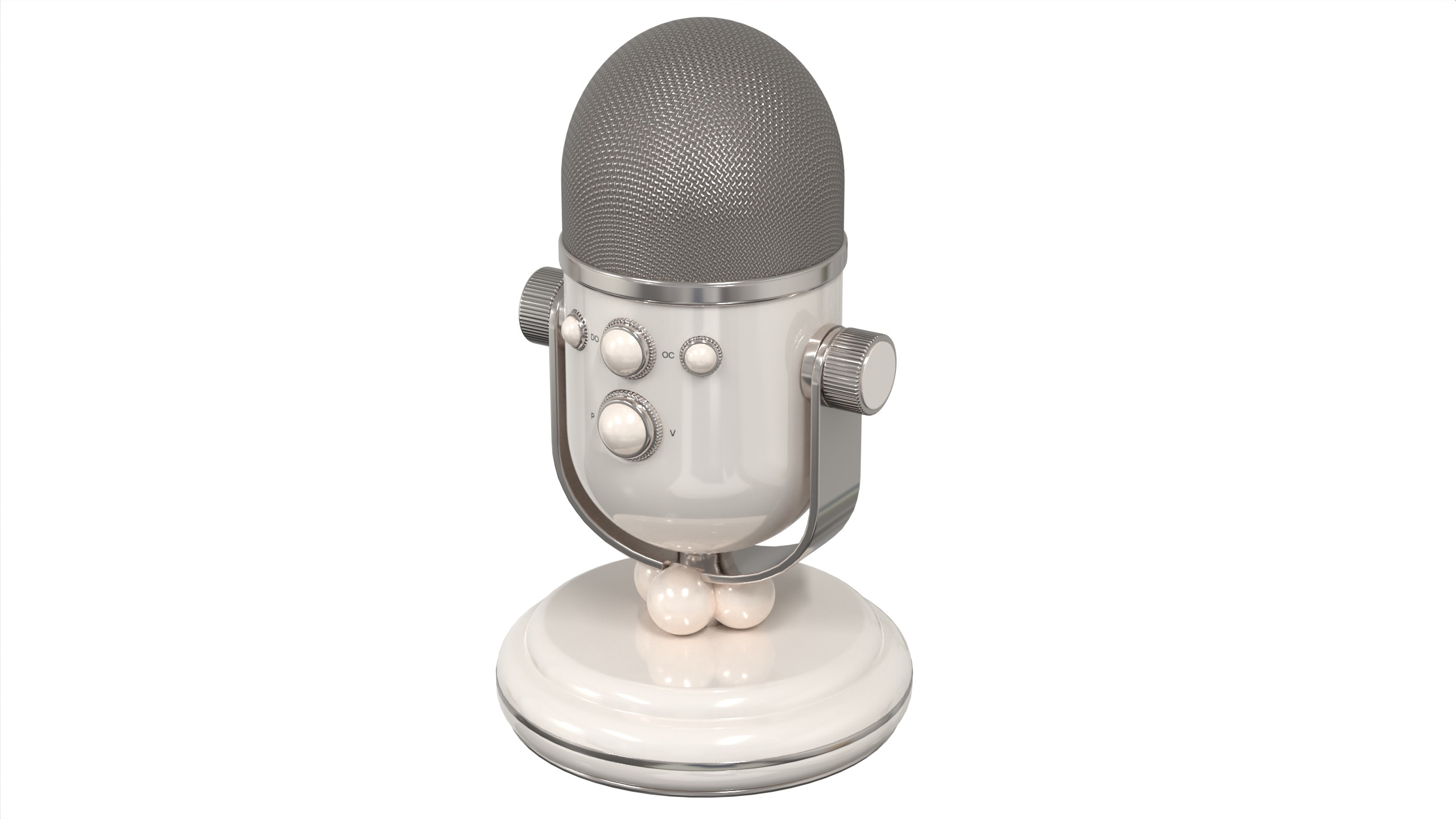 Conferencing Microphone 3D model_3