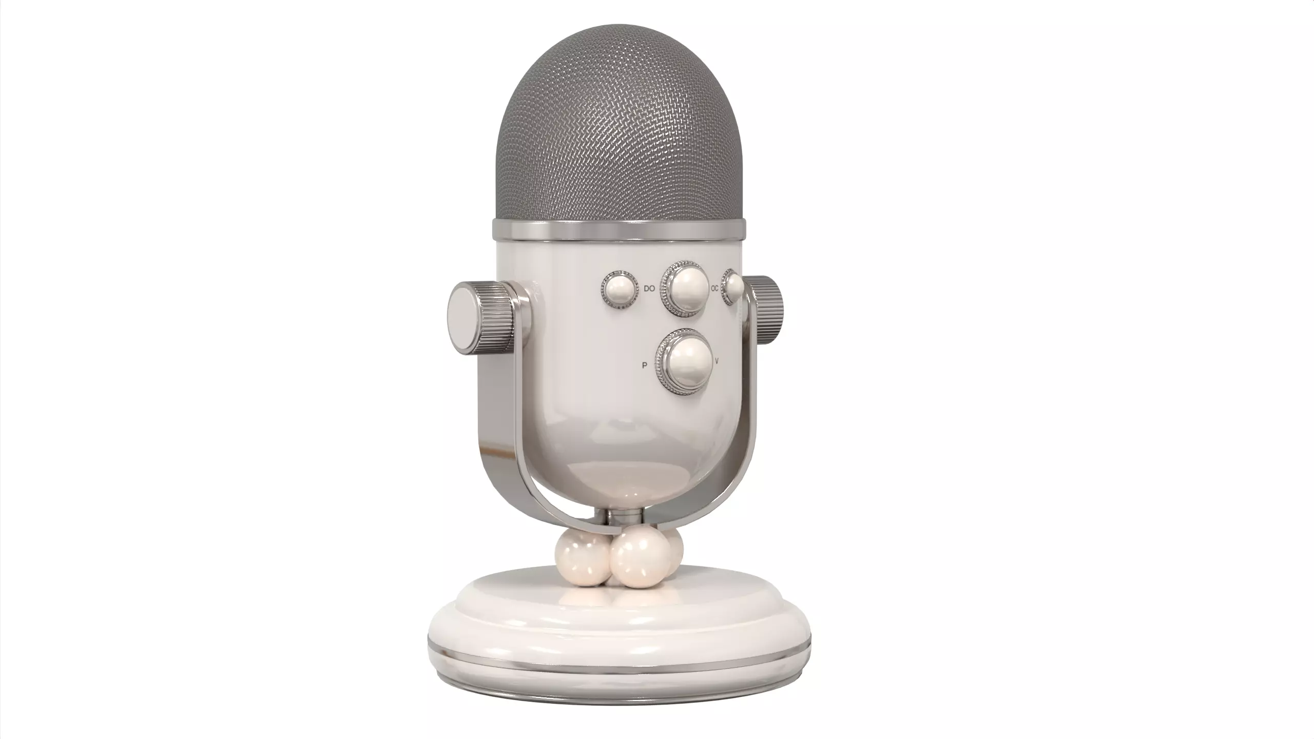 Conferencing Microphone 3D model_0