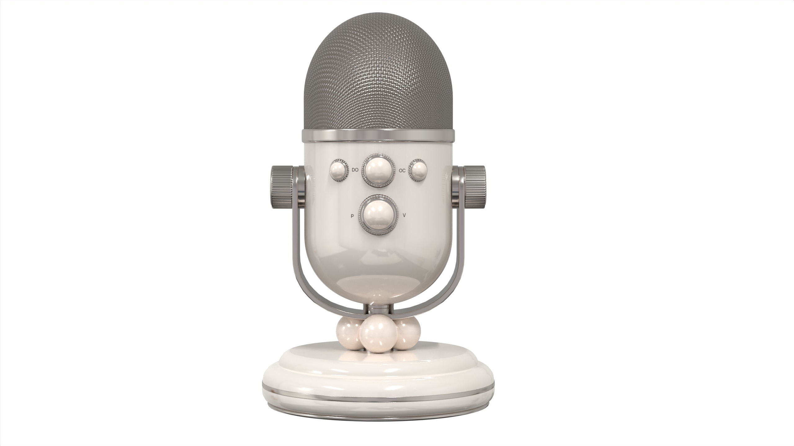 Conferencing Microphone 3D model_2