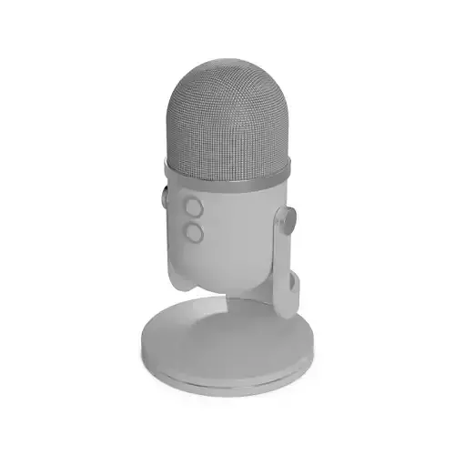 Conferencing Microphone Low-poly 3D model