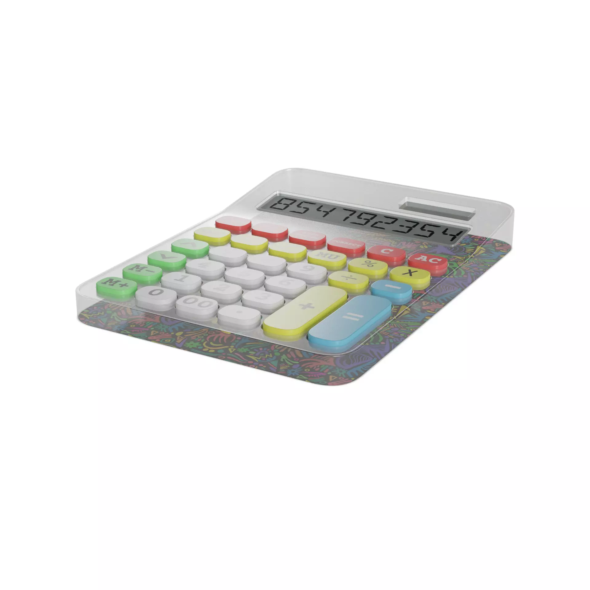 Calculator Kids Low-poly 3D model_0