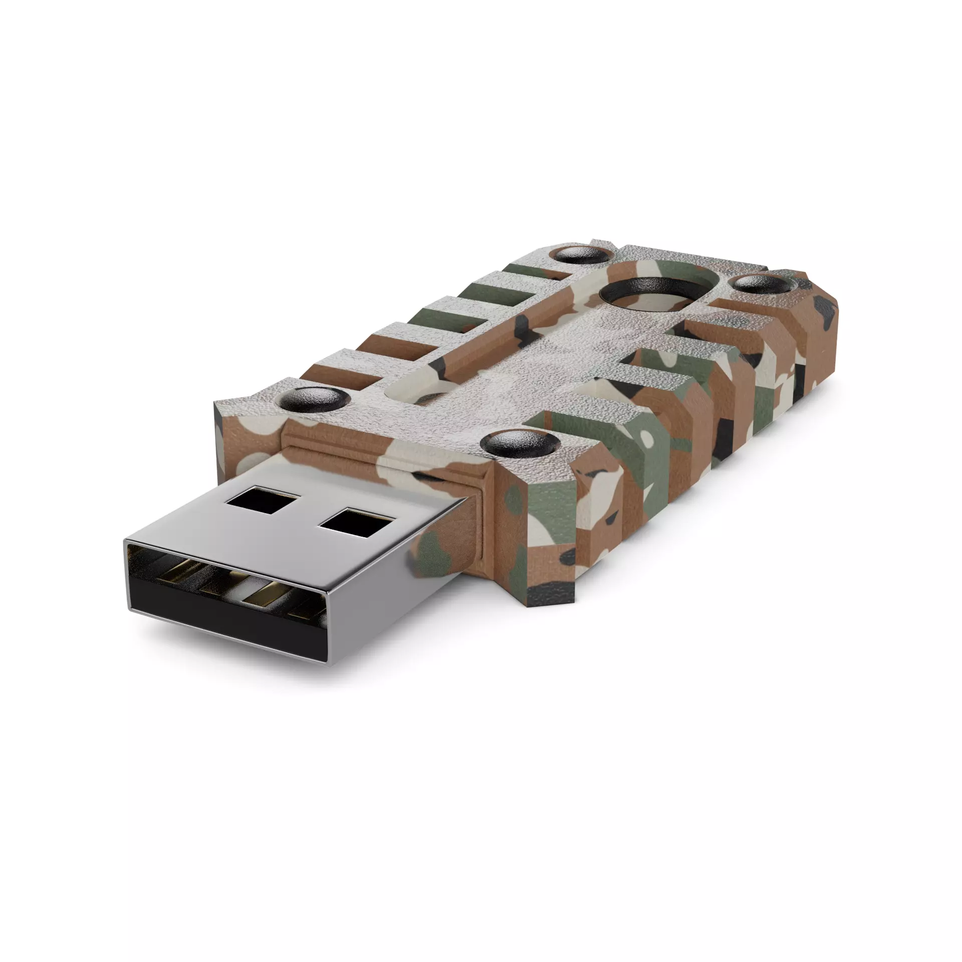 USB flash drive 3D model_0