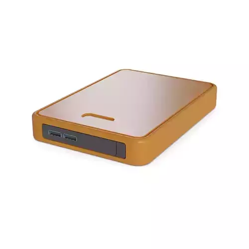 Portable HDD Low-poly 3D model