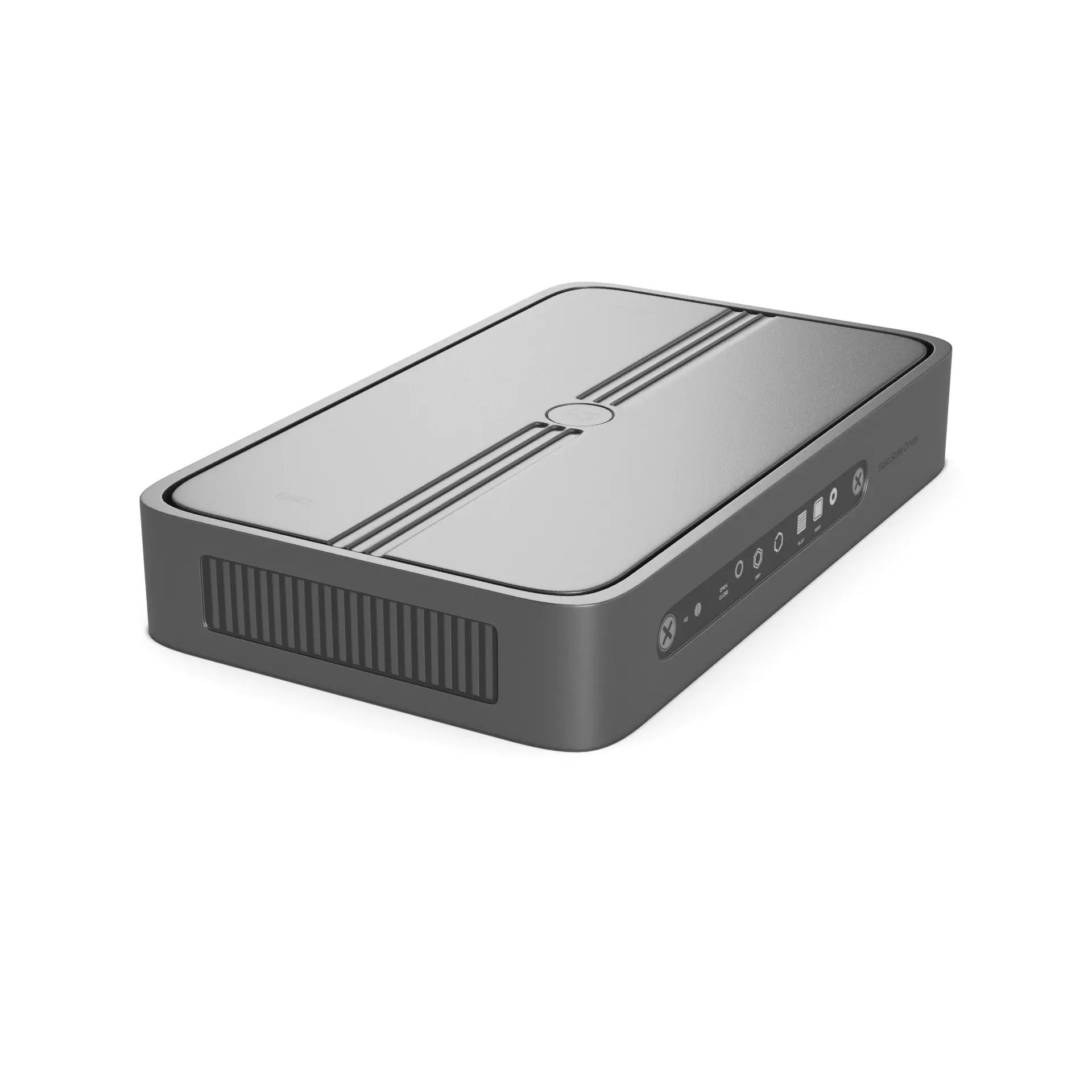 Portable SSD Low-poly 3D model_0